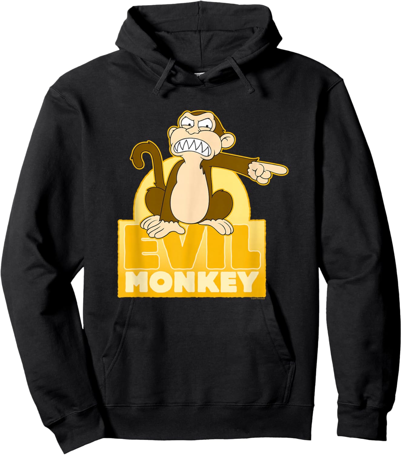 Family Guy Evil Monkey Pointing Cartoon Hoodie - Hoodie | Black