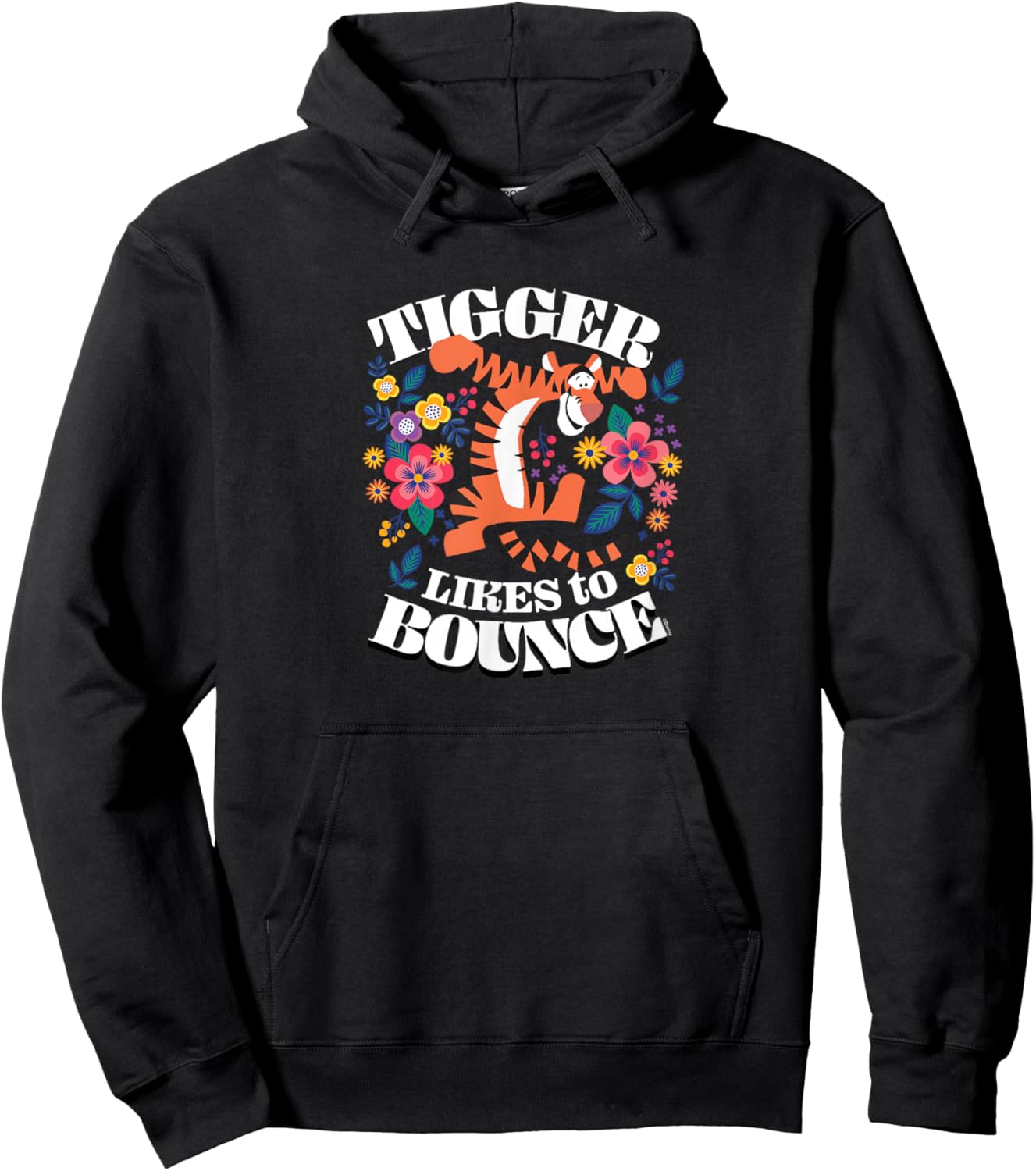 Winnie The Pooh - Tigger Likes to Bounce Hoodie - Hoodie | Black