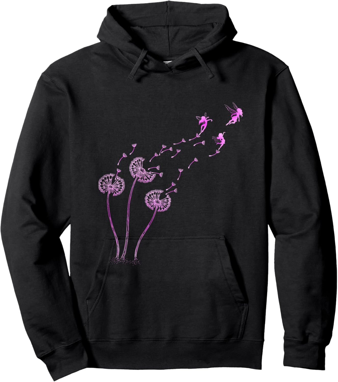 Elves Dandelion Fairies Hoodie - Hoodie | Black