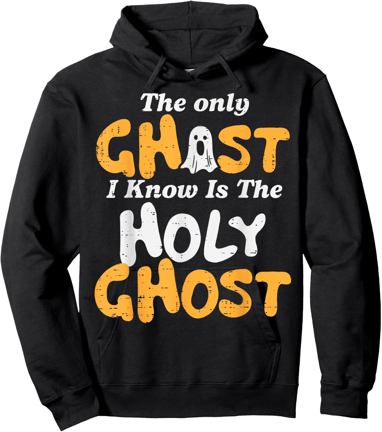 Halloween Ghost I Know Holy Christian Costume Men Women Kids Hoodie - Hoodie | Black