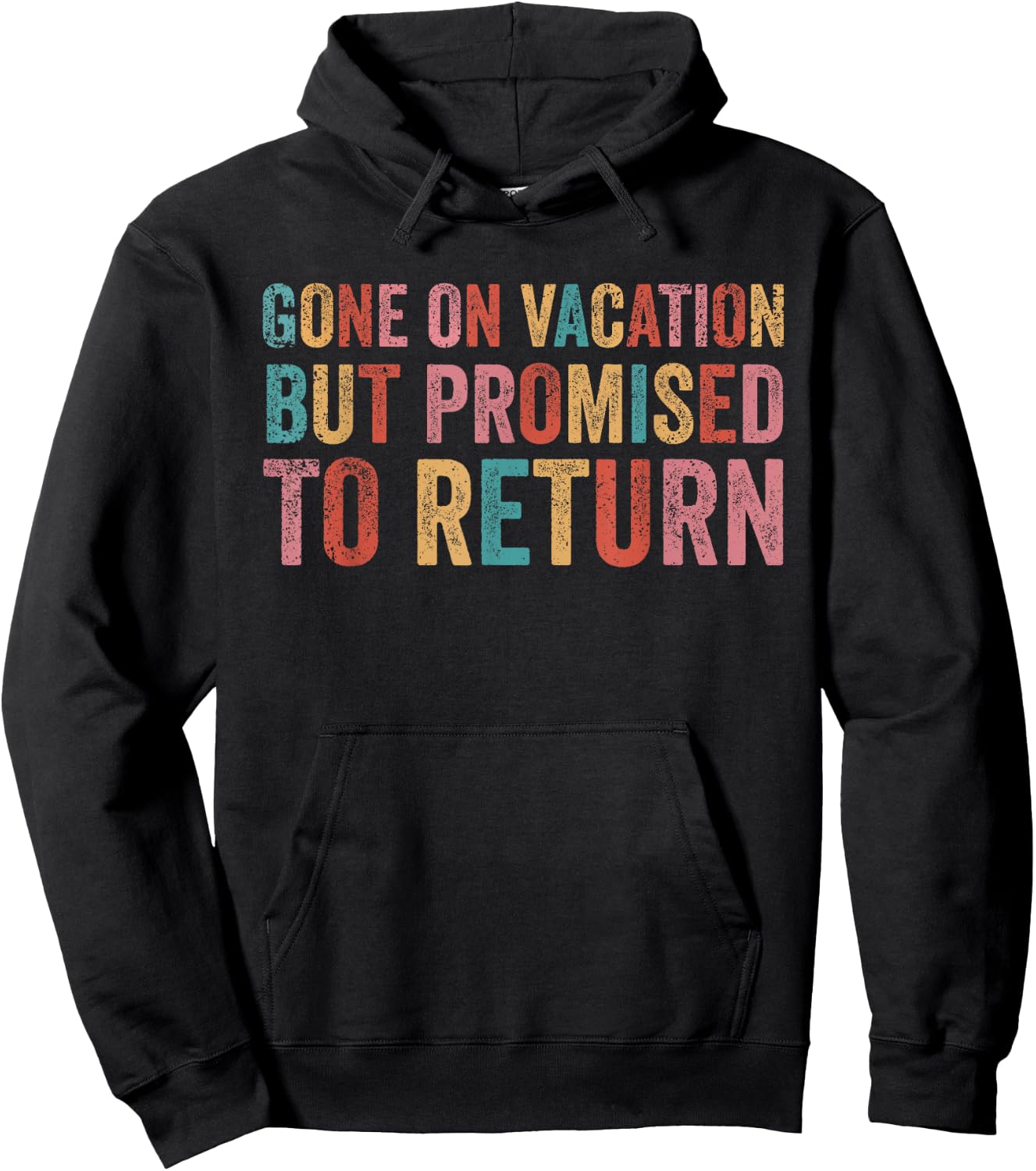 Gone On Vacation Teacher Summer Break Vacay Hoodie - Hoodie | Black