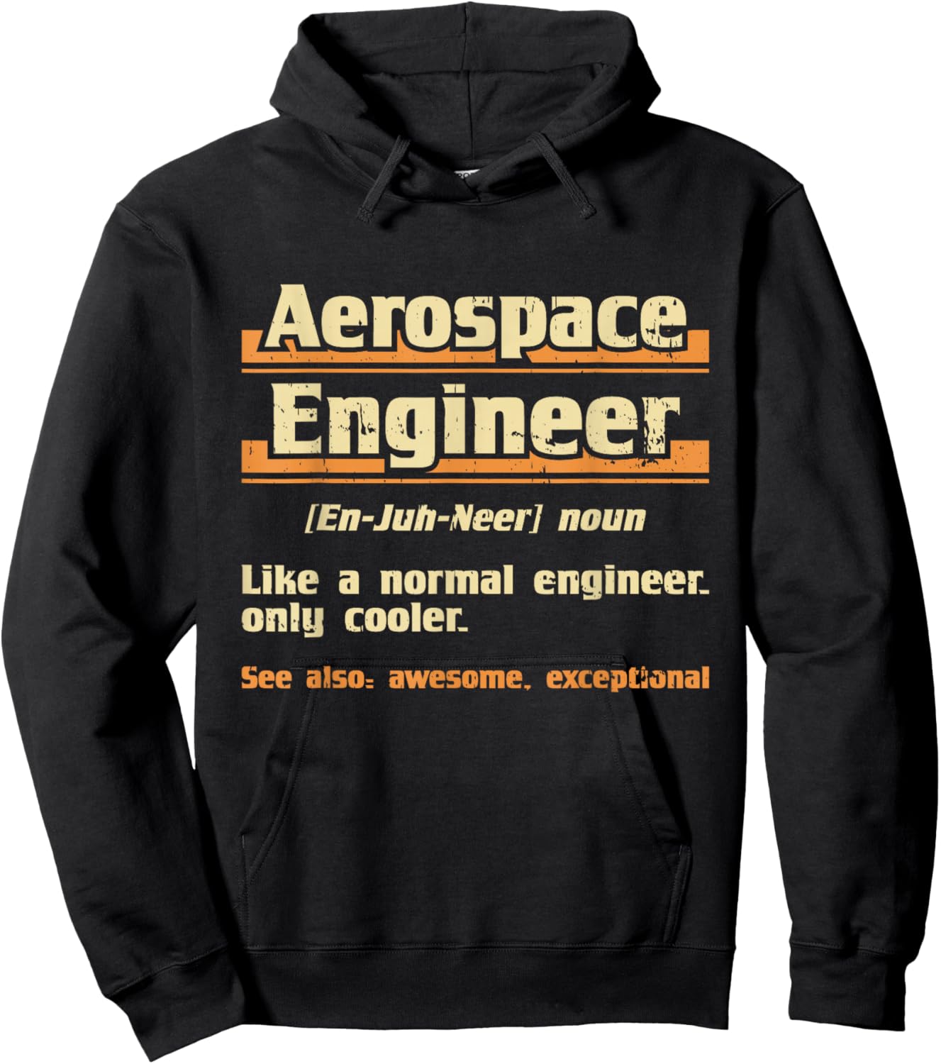 Aerospace Engineer - Engineering Spacecrafts Aeronautical Hoodie - Hoodie | Black