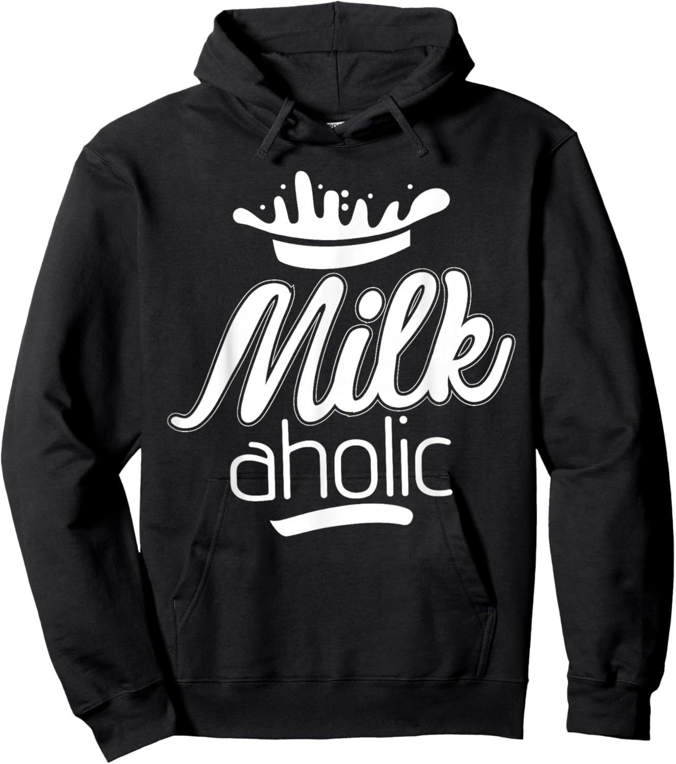 Funny Milk Aholic Milkaholic Milk Drinker Farmers Hoodie - Hoodie | Black