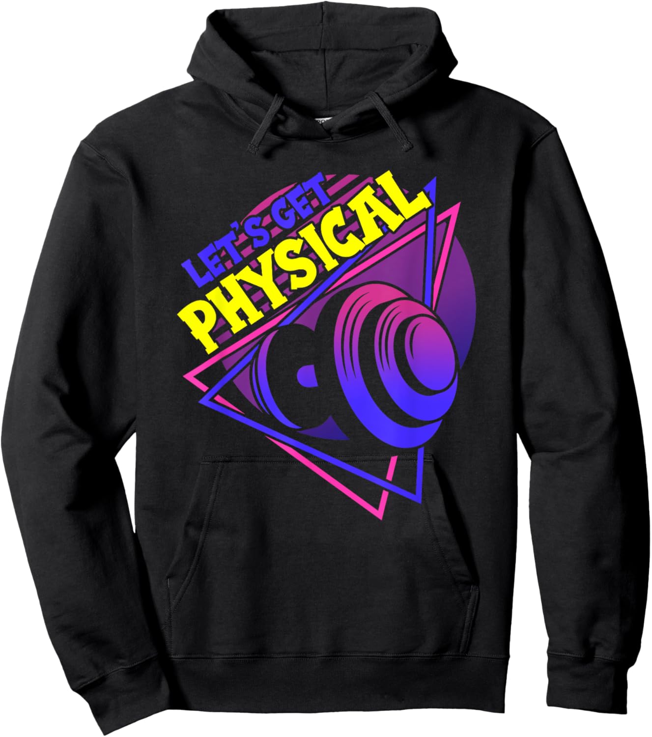 Lets Get Physical - Gym Fitness 80's Workout Hoodie - Hoodie | Black