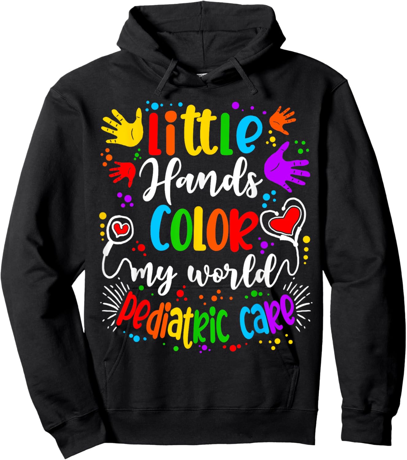 Pediatrician Peds Pediatric Nurse Hoodie - Hoodie | Black