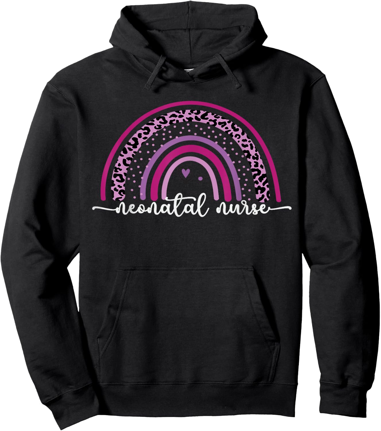 NICU Infant Care Rainbow Neonatal Intensive Care Unit Nurse Hoodie - Hoodie | Black