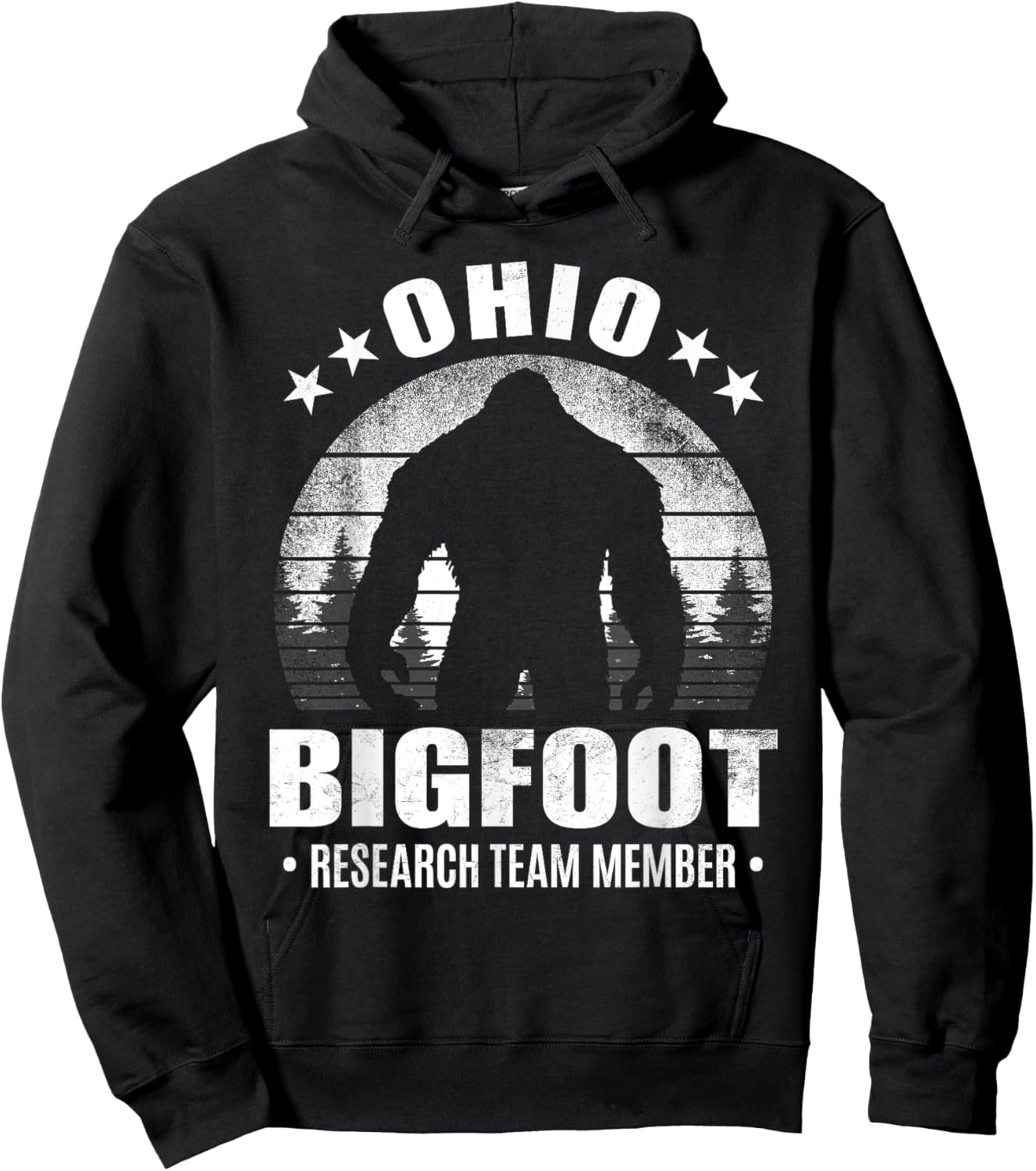 Ohio Bigfoot Research Team Member Sasquatch Sunset Hoodie - Hoodie | Black