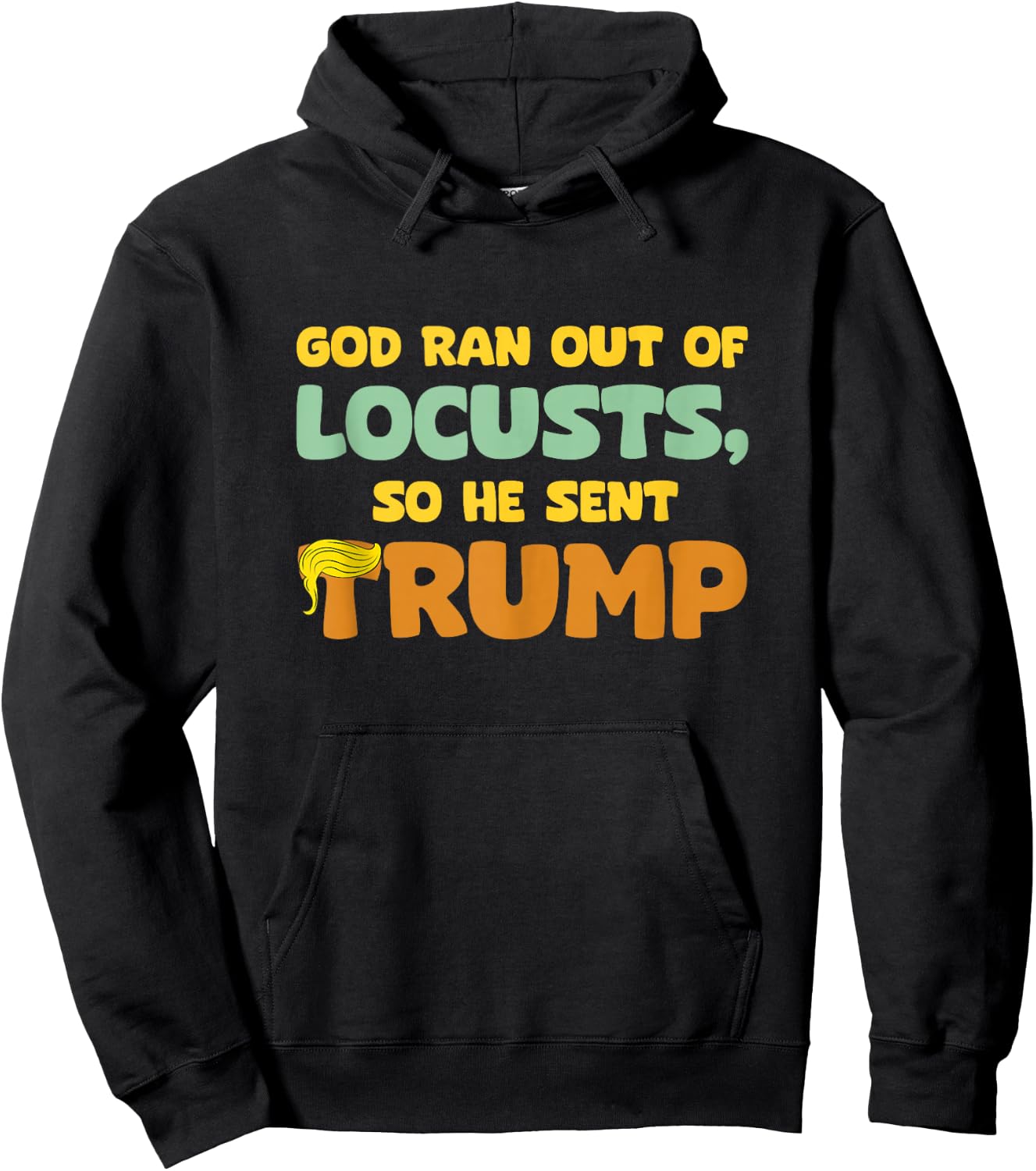 Funny Anti Trump Democrat Against Trump Hoodie - Hoodie | Black