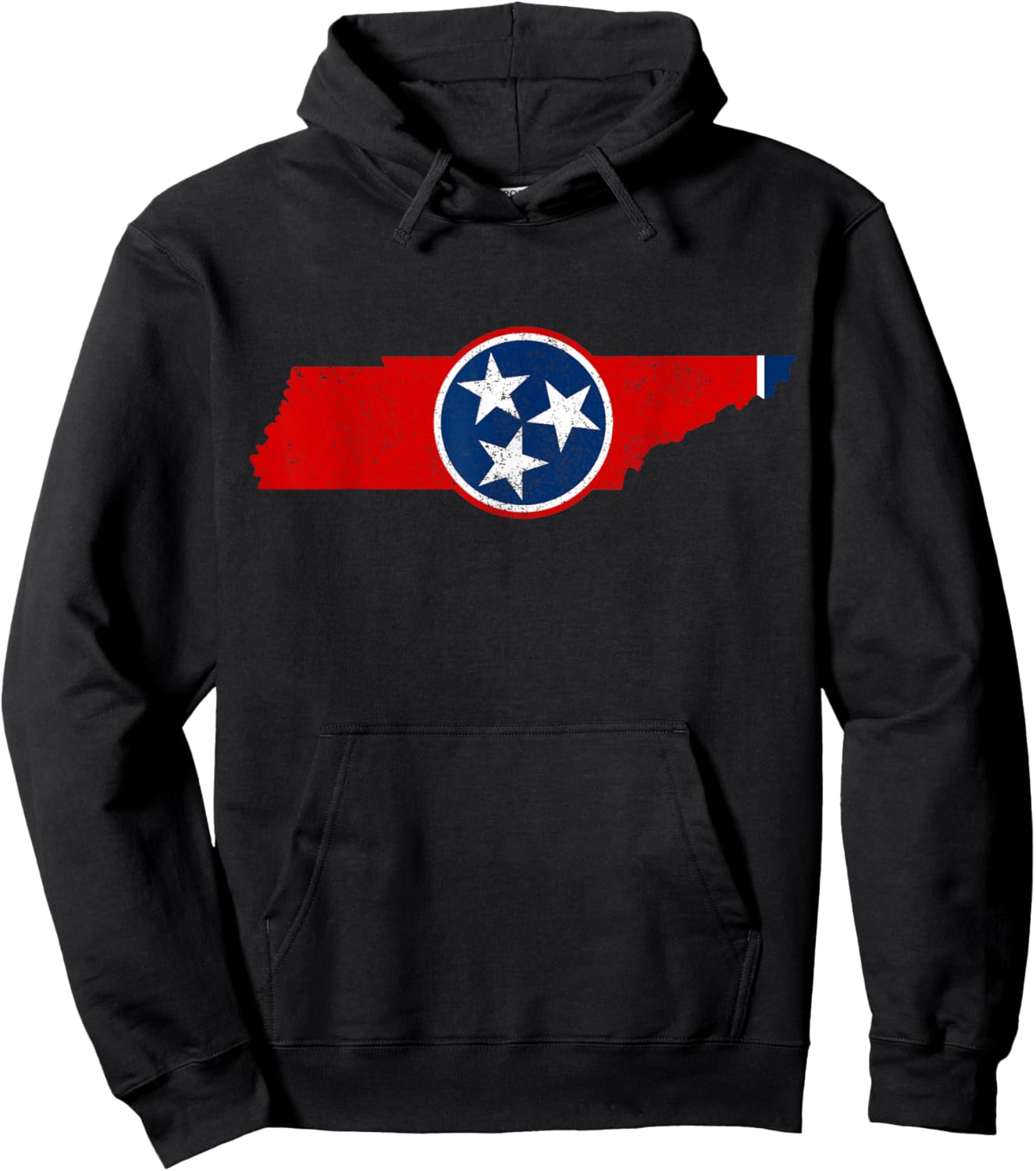 Tennessee Flag TN Pride State Map Nashville Memphis Hoodie - Hoodie | Black