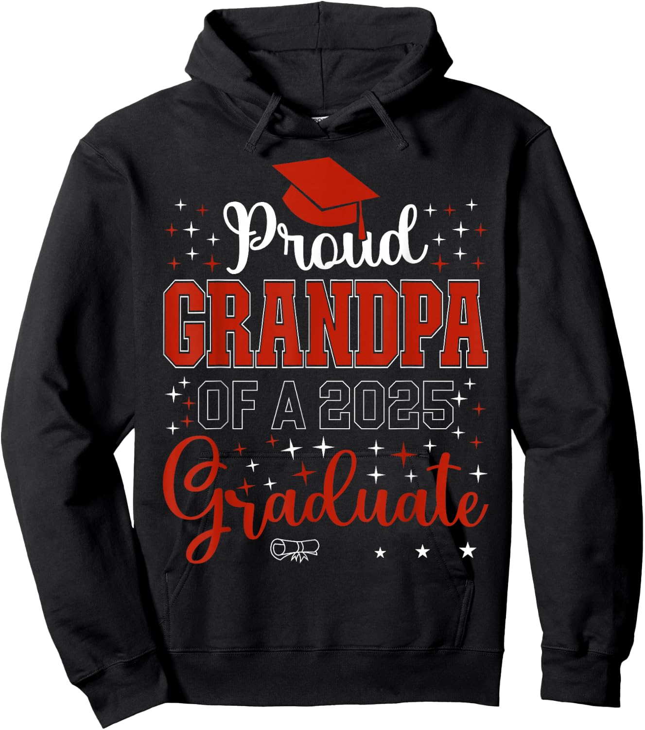 Proud Grandpa of a class of 2025 graduate for graduation Hoodie - Hoodie | Black