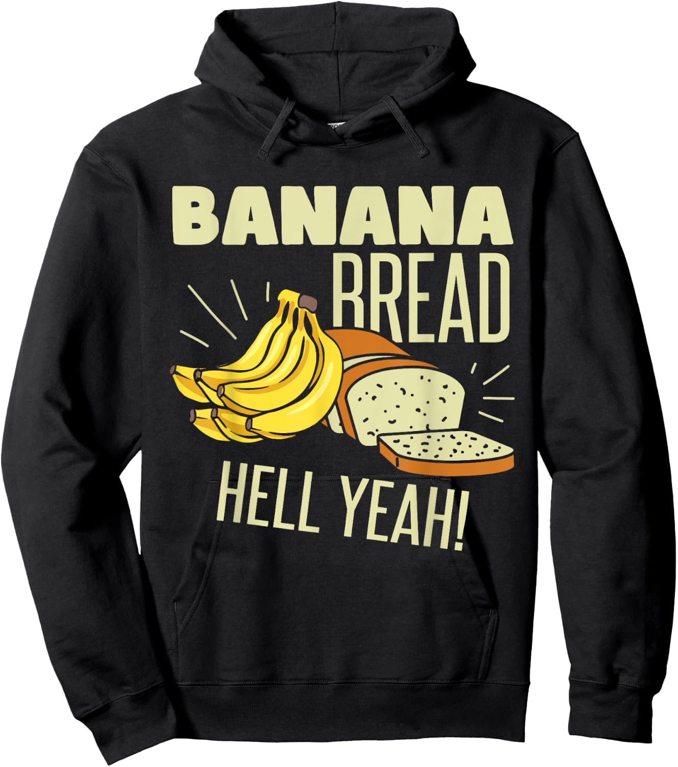 Brunch Banana Bread Funny Hoodie - Hoodie | Black