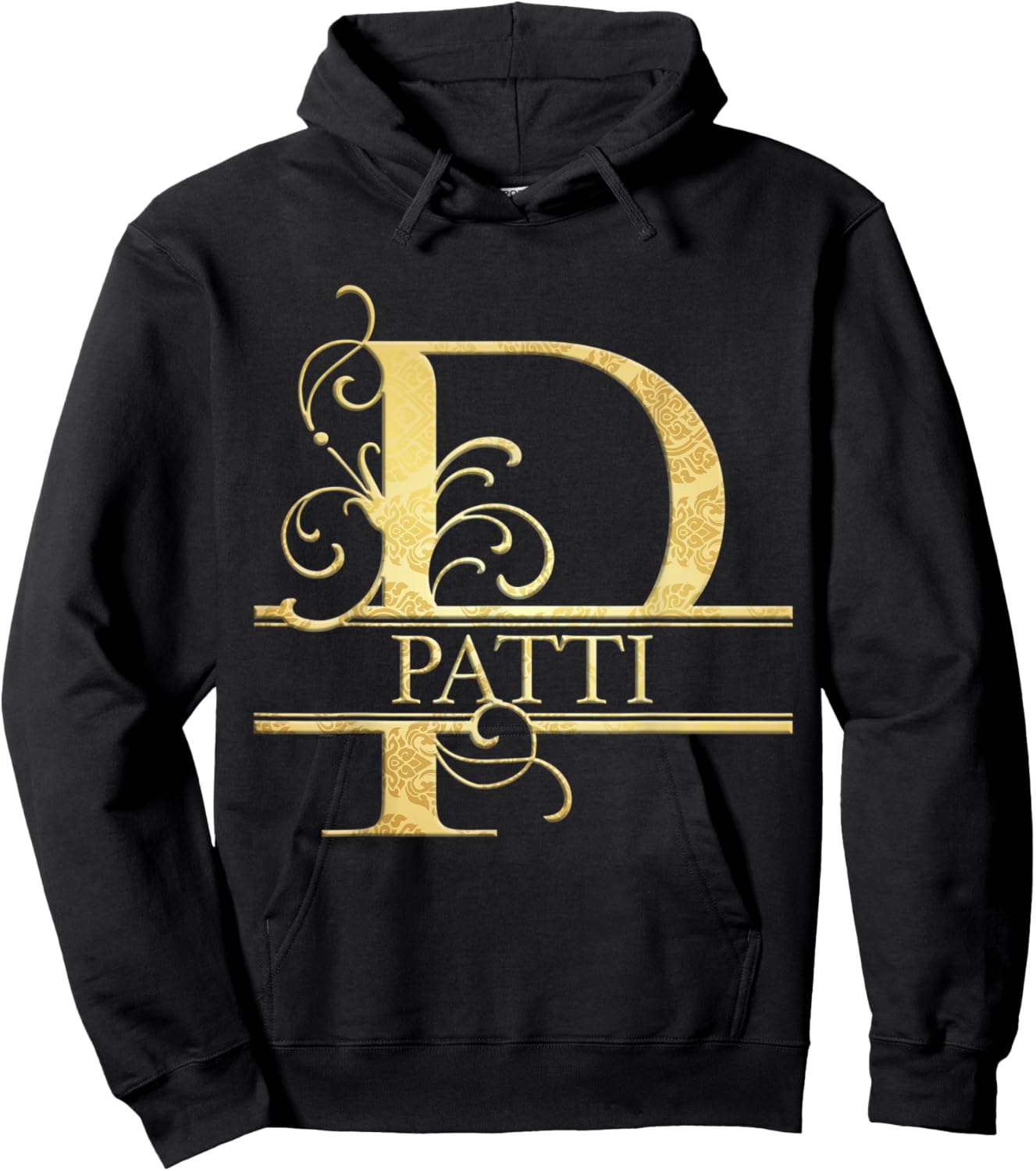 Patti Name Hoodie - Hoodie | Black