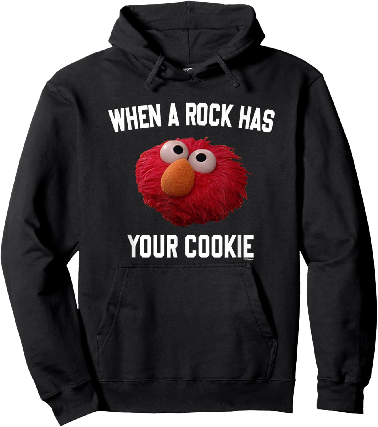 Sesame Street Elmo Rock Has Your Cookie Hoodie - Hoodie | Black