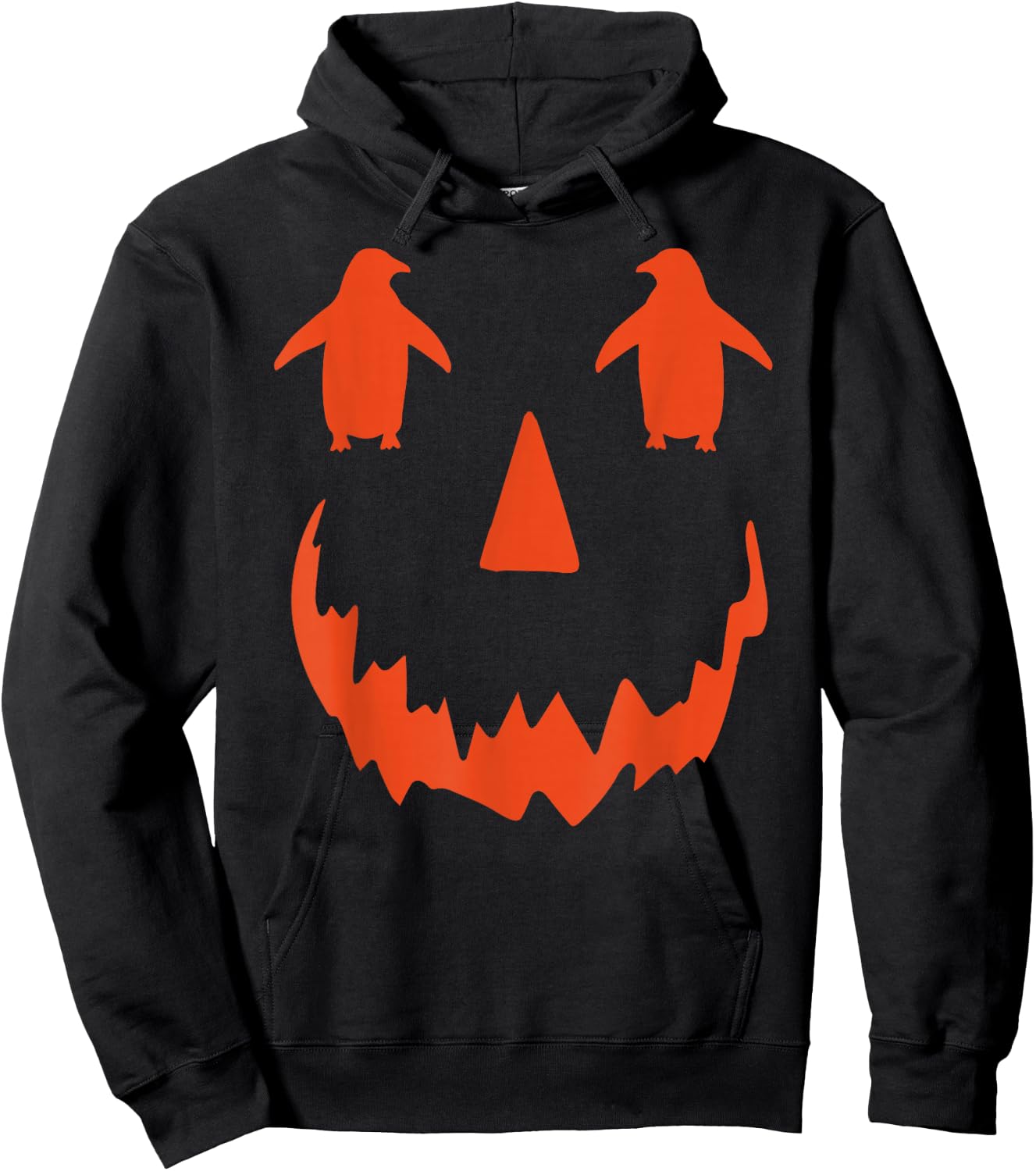 Cute Pumpkin Penguin Halloween Hoodie - Hoodie | Black