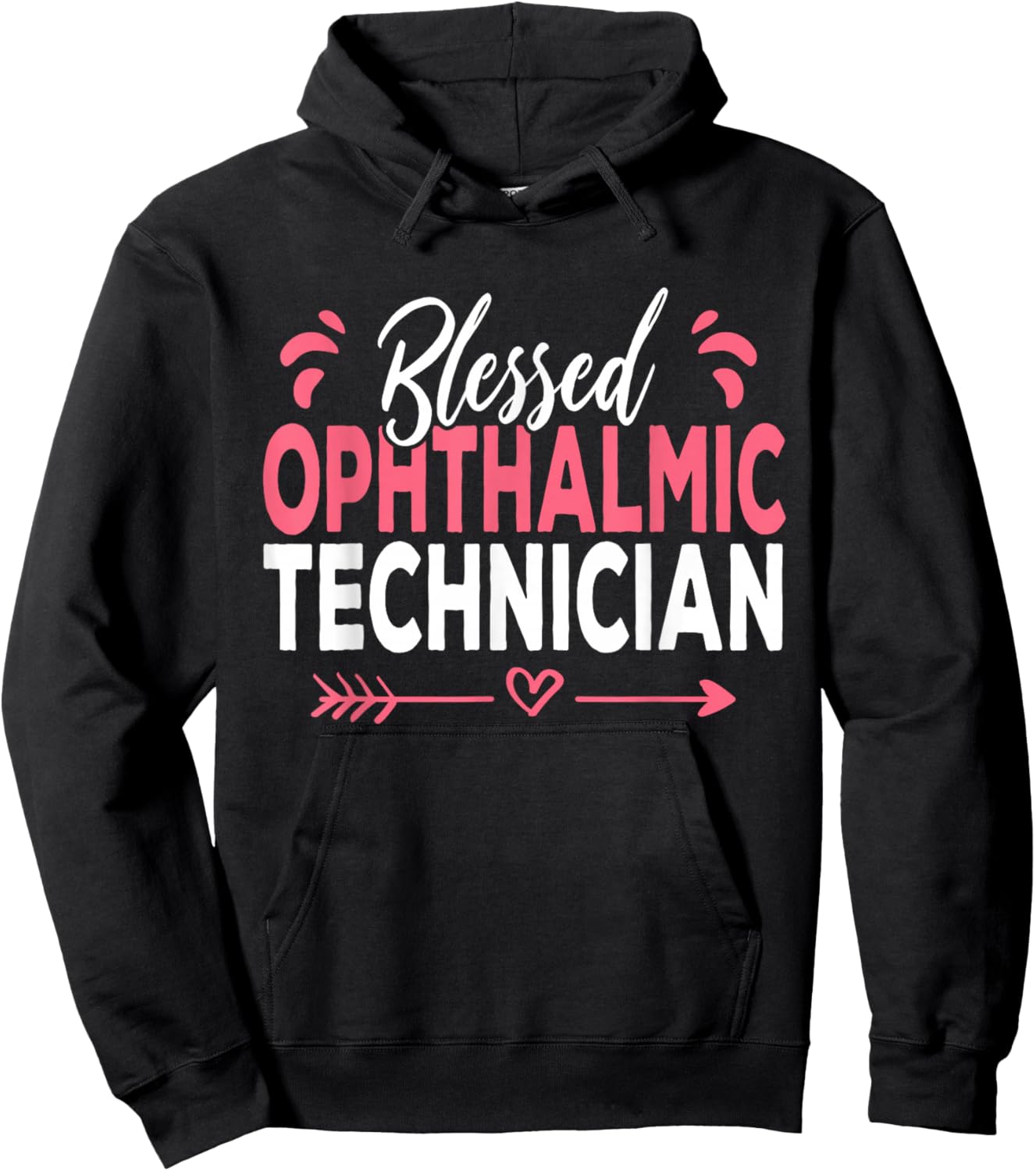 Blessed Ophthalmic Technician Hoodie - Hoodie | Black