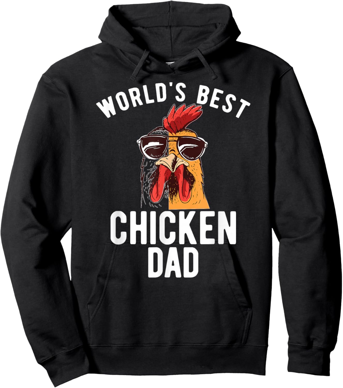 World's Best Chicken Dad Hen Chicken Dad Hoodie - Hoodie | Black