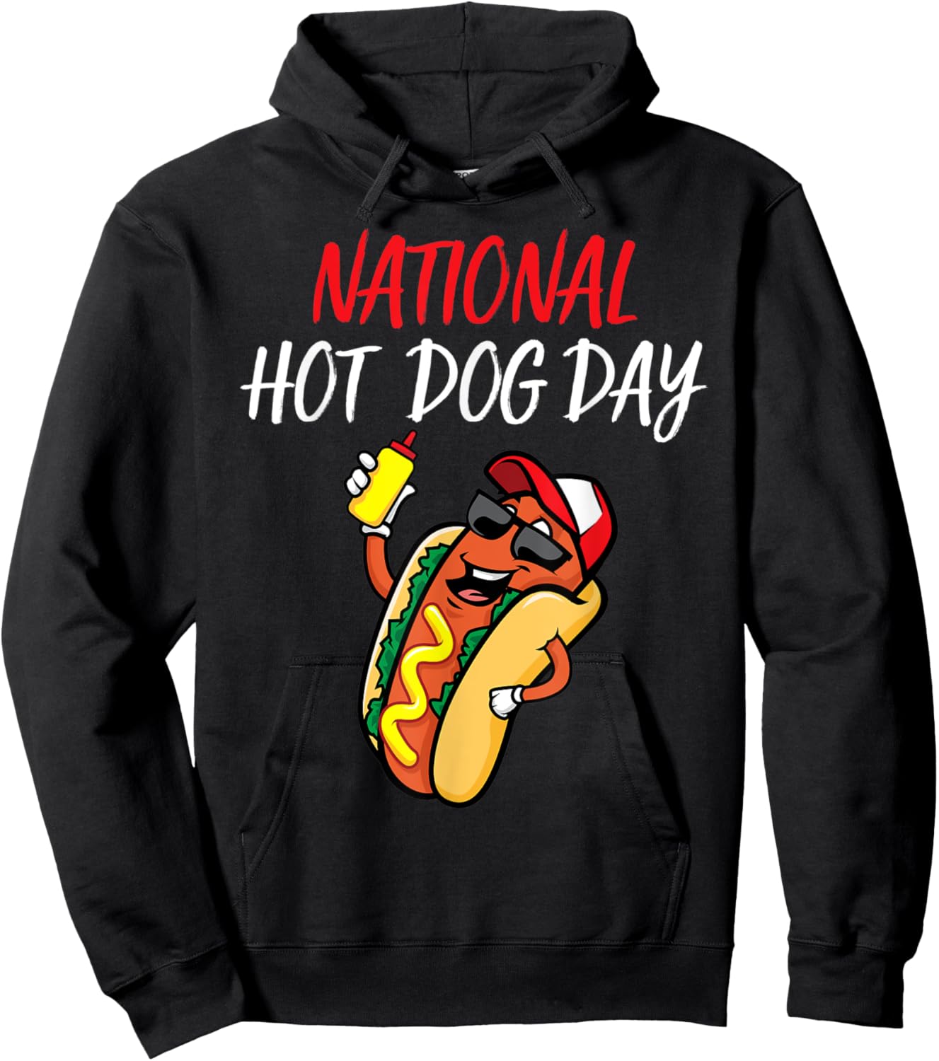 National Hot Dog Day Hoodie - Hoodie | Black