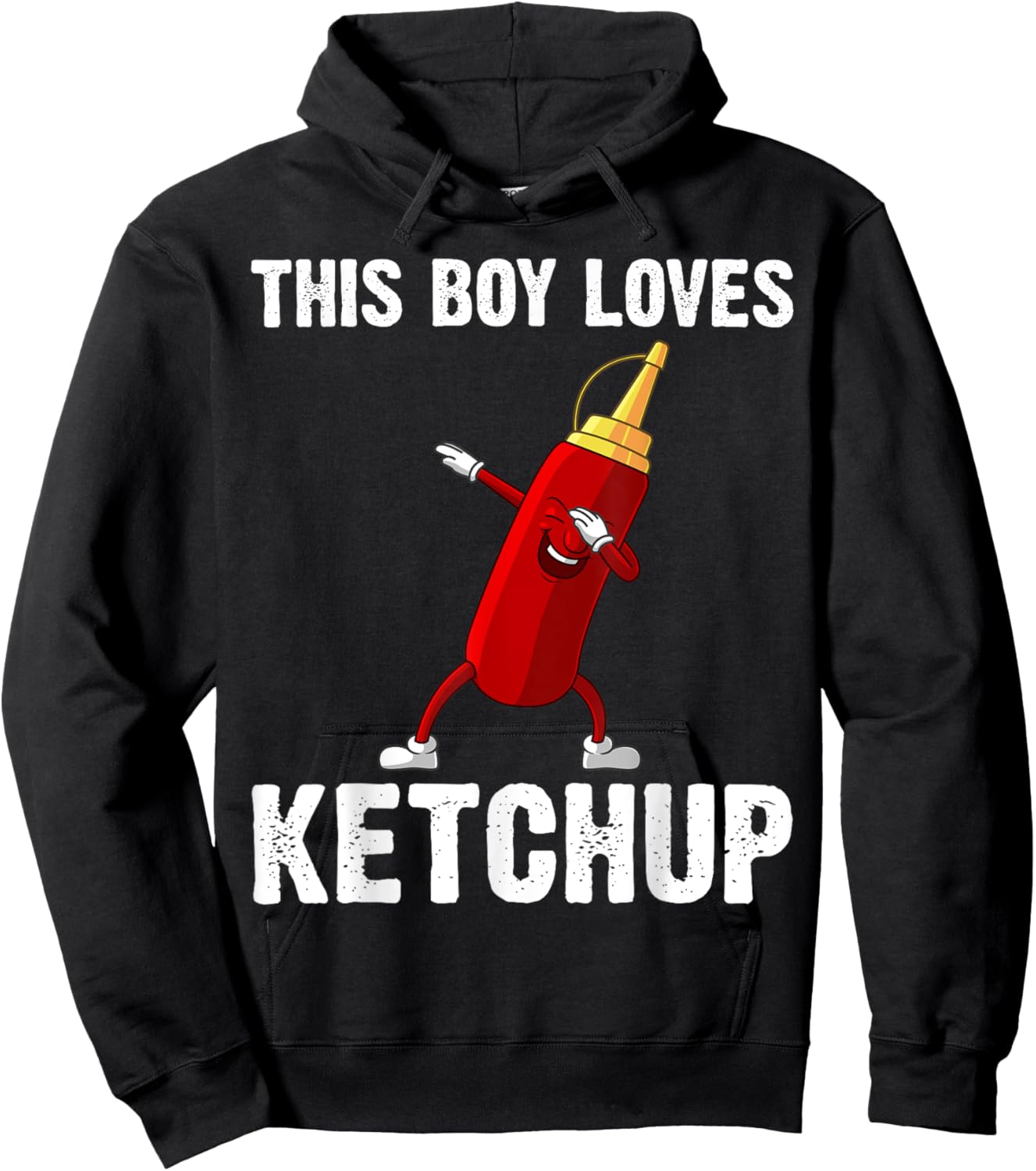 Funny Ketchup Gift Boys Kids Ketchup Merchandise Tomato Hoodie - Hoodie | Black