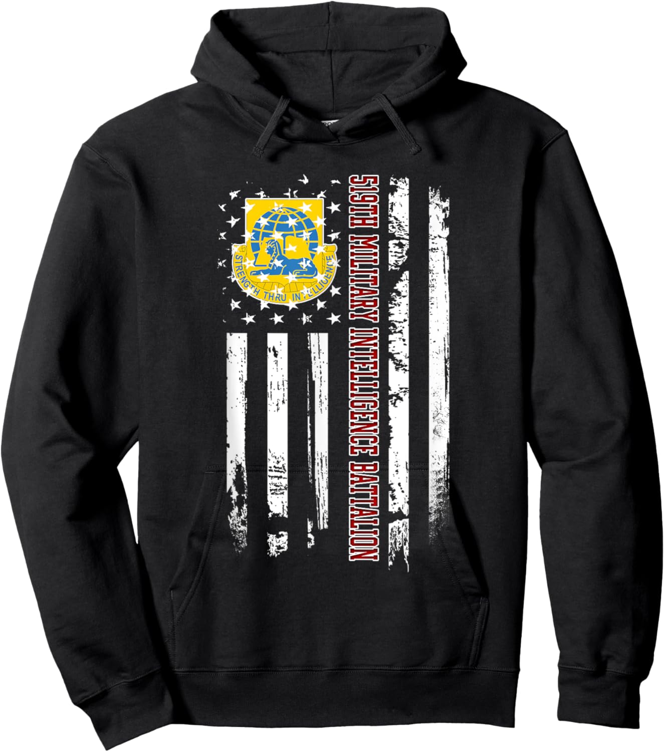 519th Military Intelligence Battalion Veteran Day Christmas Hoodie - Hoodie | Black