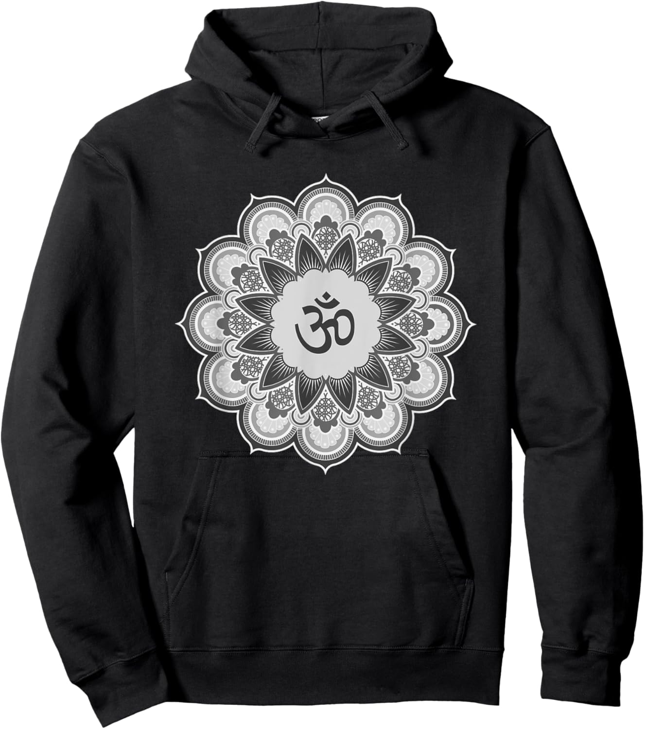 Om Ohm Aum Symbol Spiritual Yoga Yoga Hoodie - Hoodie | Black