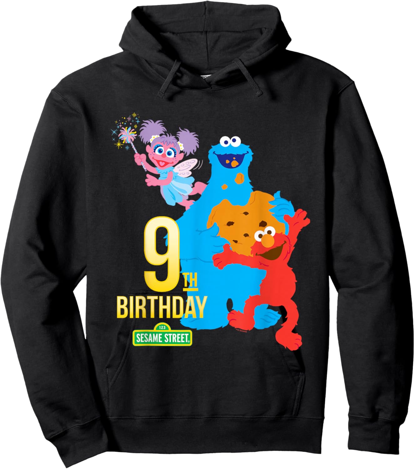 Sesame Street 9th Birthday Hoodie - Hoodie | Black