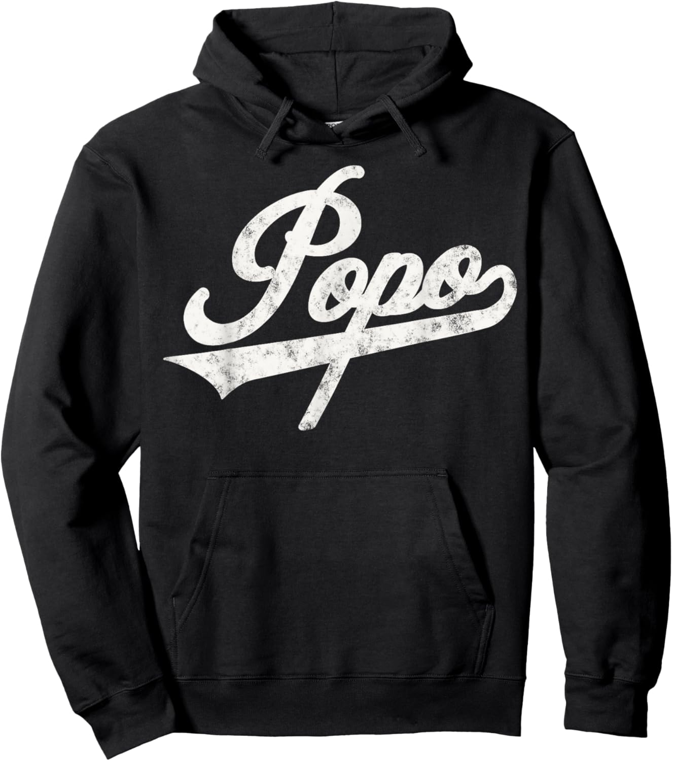 Popo Retro Style for Papa Grandpa Hoodie - Hoodie | Black