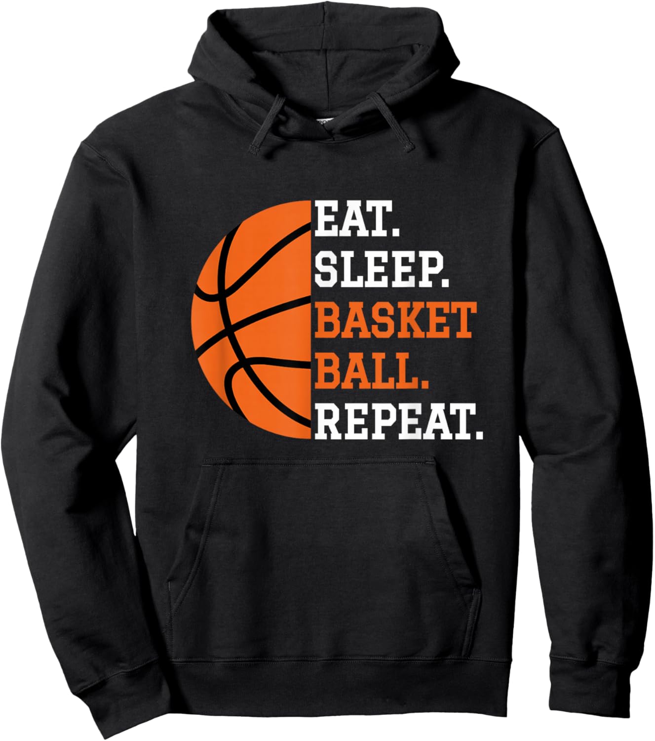 Basketball Player Boy Eat Sleep Basketball Repeat Hoodie - Hoodie | Black