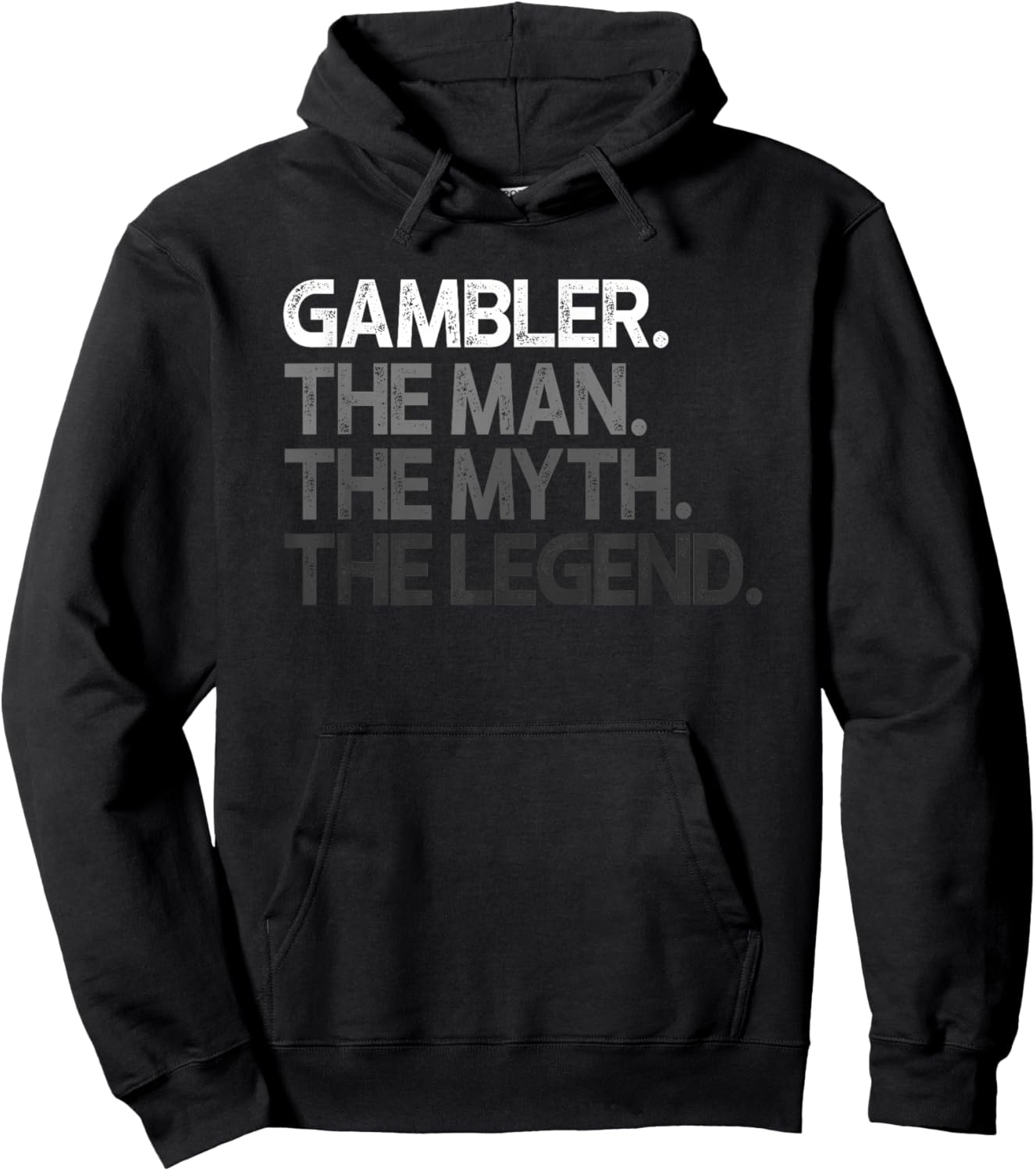 Gambler Gift Man Myth The Legend Hoodie - Hoodie | Black