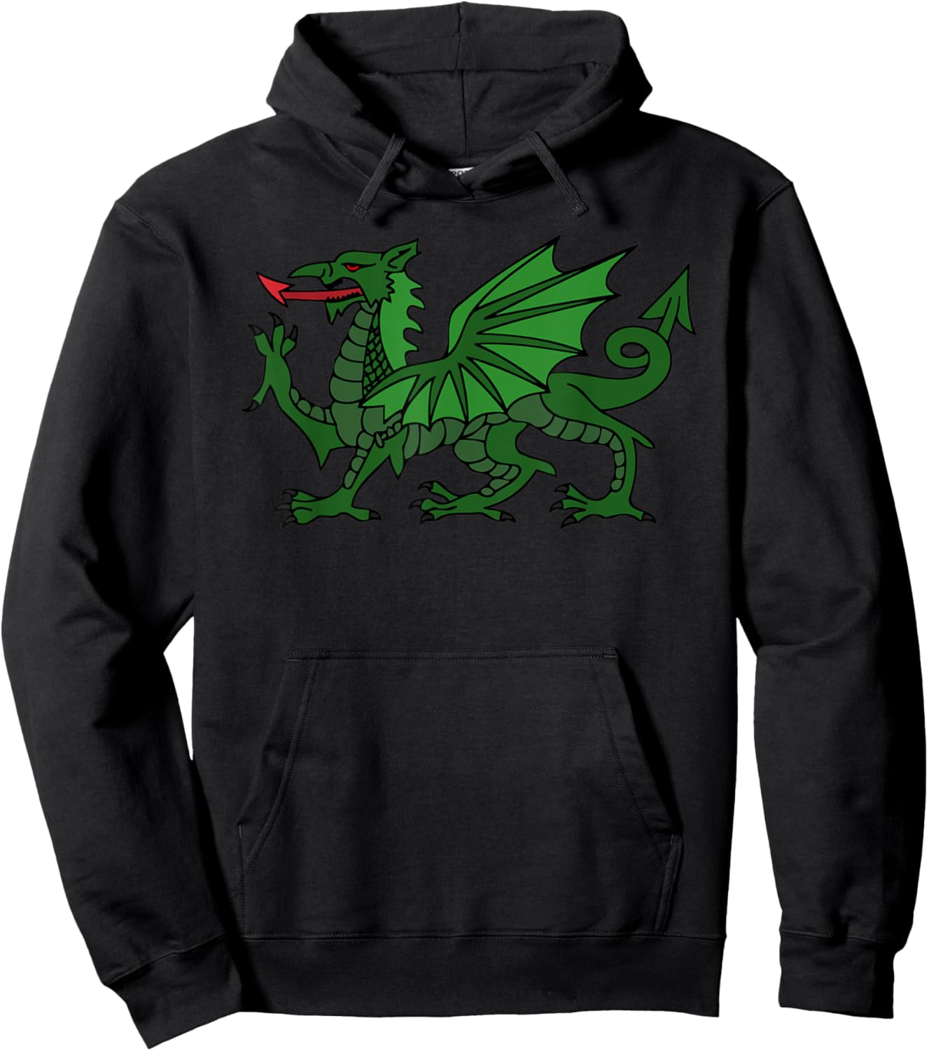 Welsh Dragon United Kingdom Patriotic Symbol Wales Kids Men Hoodie - Hoodie | Black