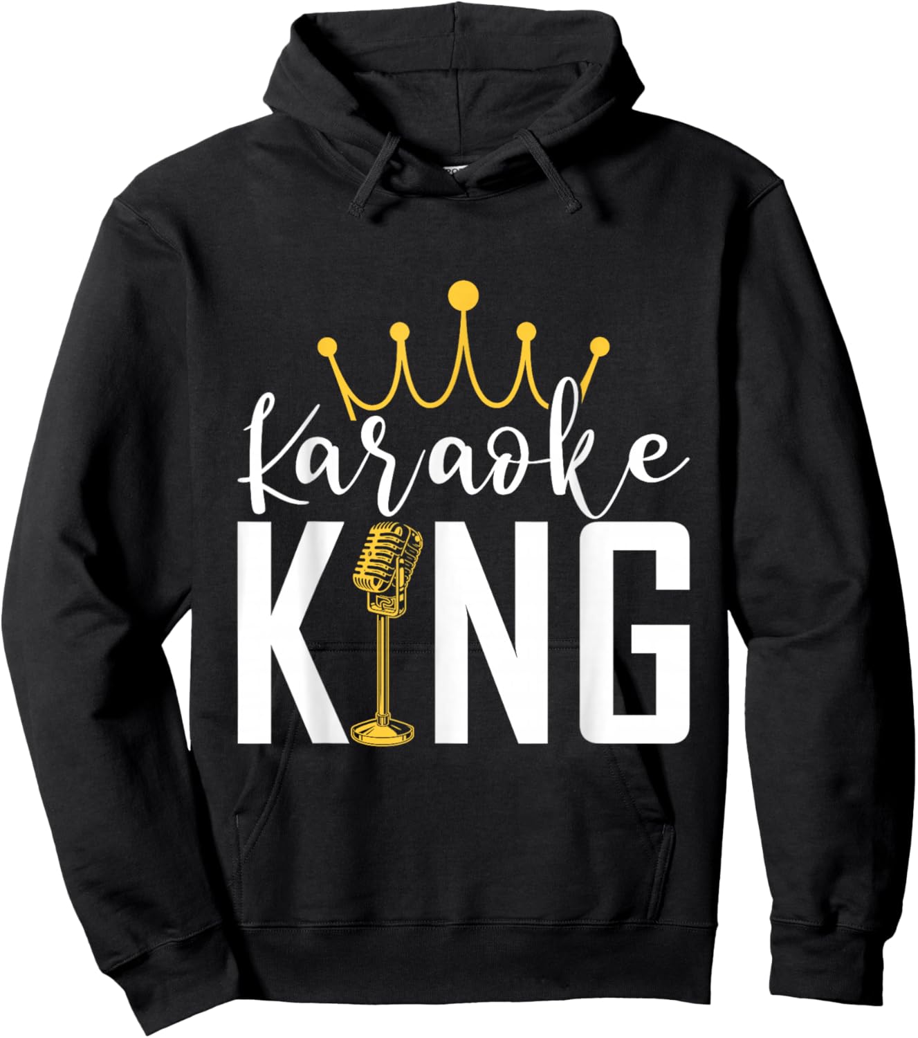 Karaoke King Funny Singer Music Maker Hoodie - Hoodie | Black