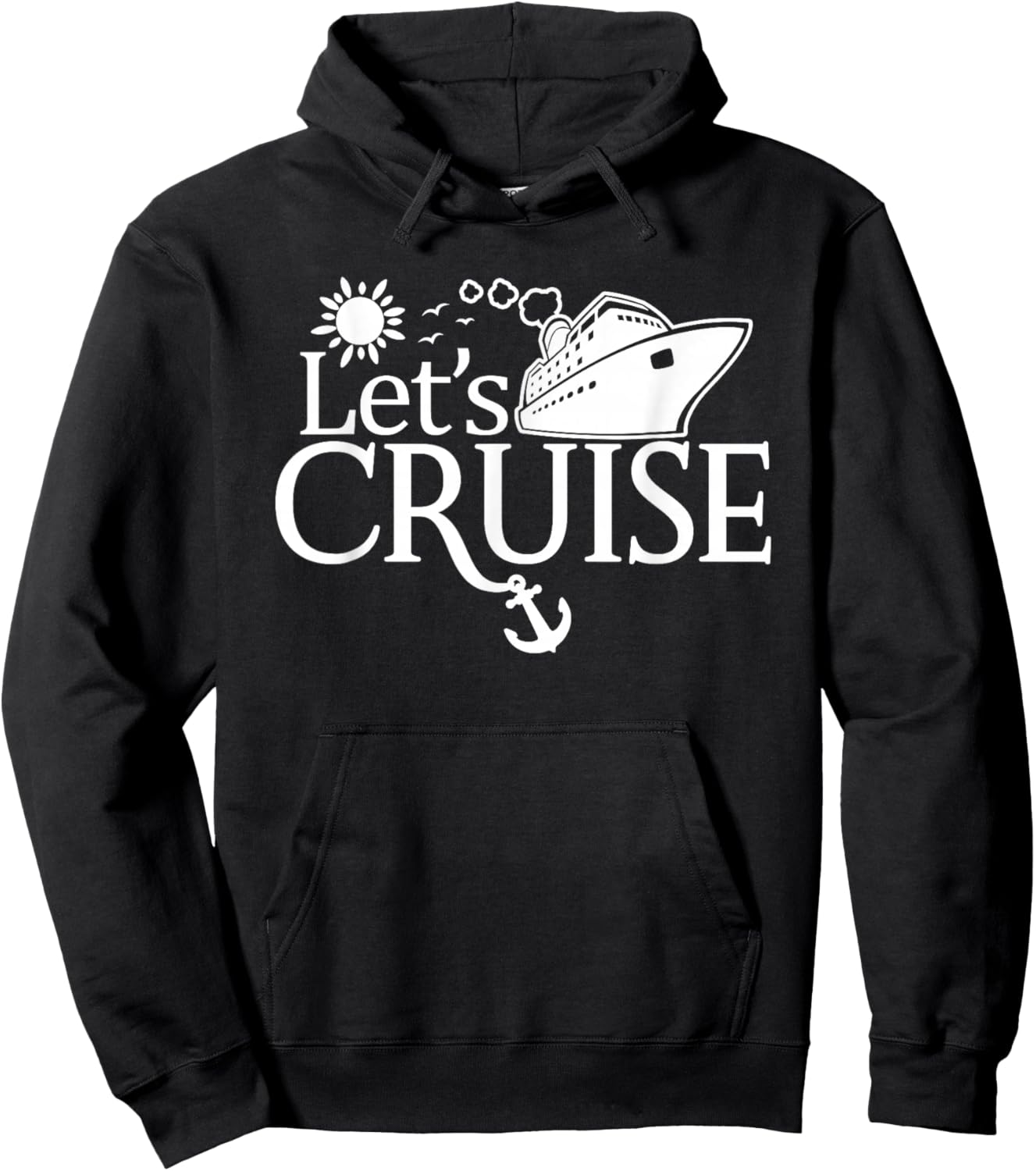 Let's Cruise Men Women Kids Vacation Family Matching Trip Hoodie - Hoodie | Black