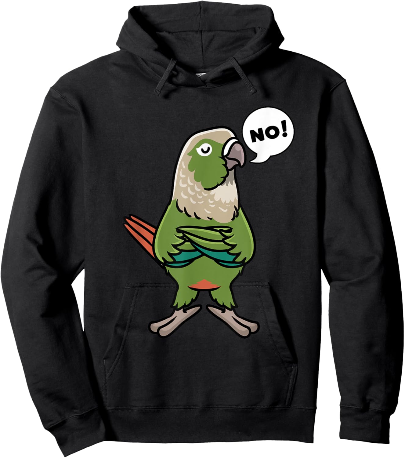 Green Cheek Conure Green-Cheeked Parakeet Hoodie - Hoodie | Black