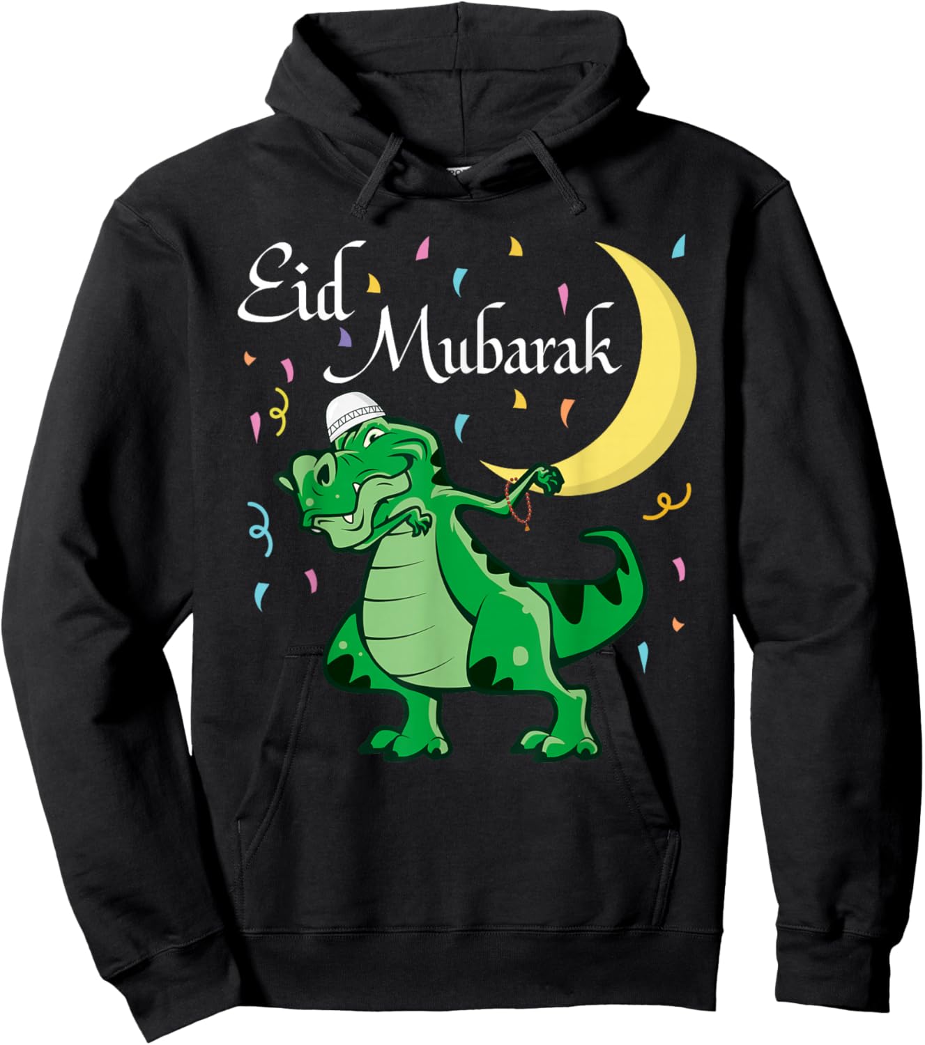 Eid Mubarak Muslim Clothing Kids Eid Al Fitr Boys Hoodie - Hoodie | Black