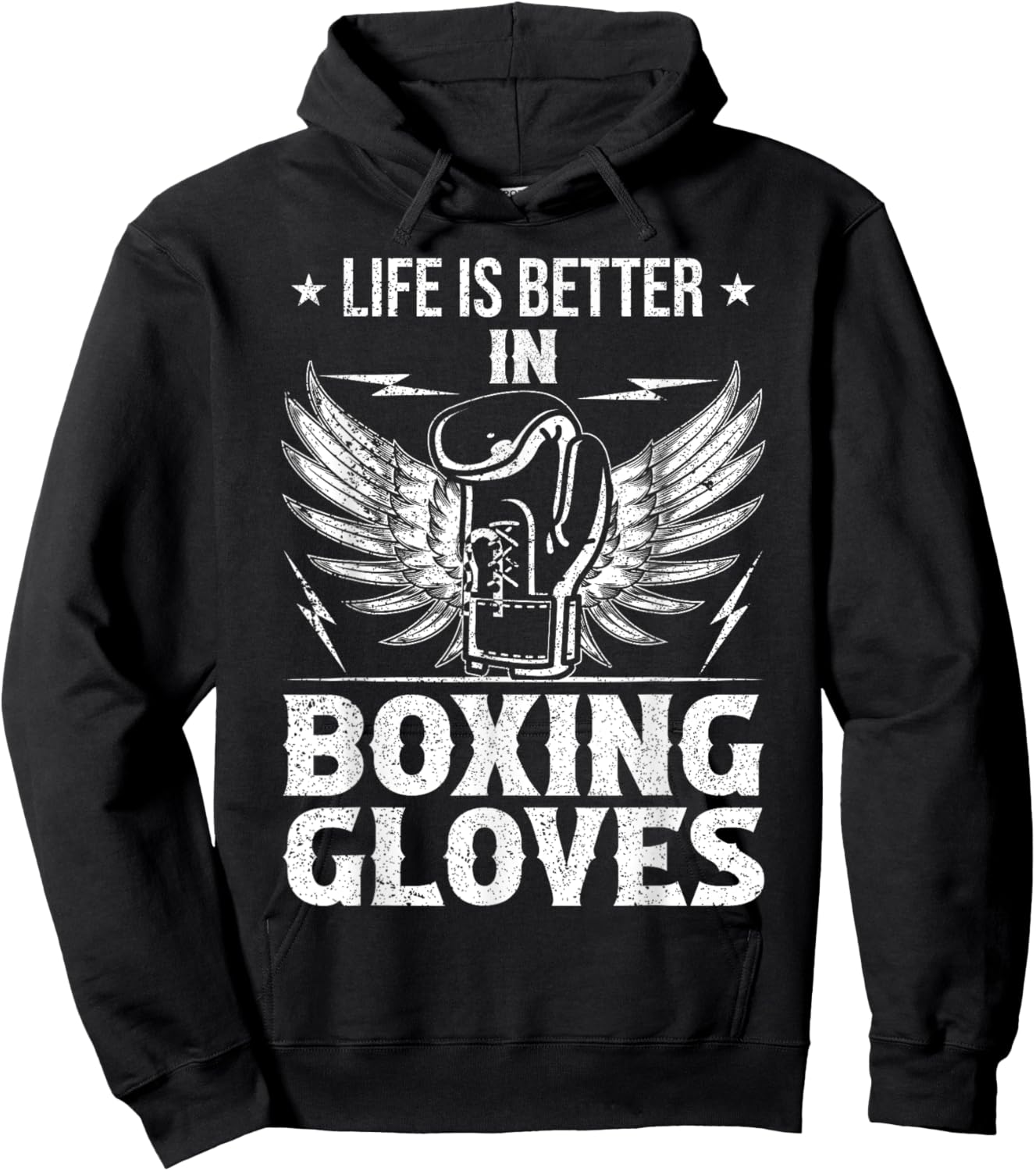 Life Better In Boxing Gloves Hoodie - Hoodie | Black