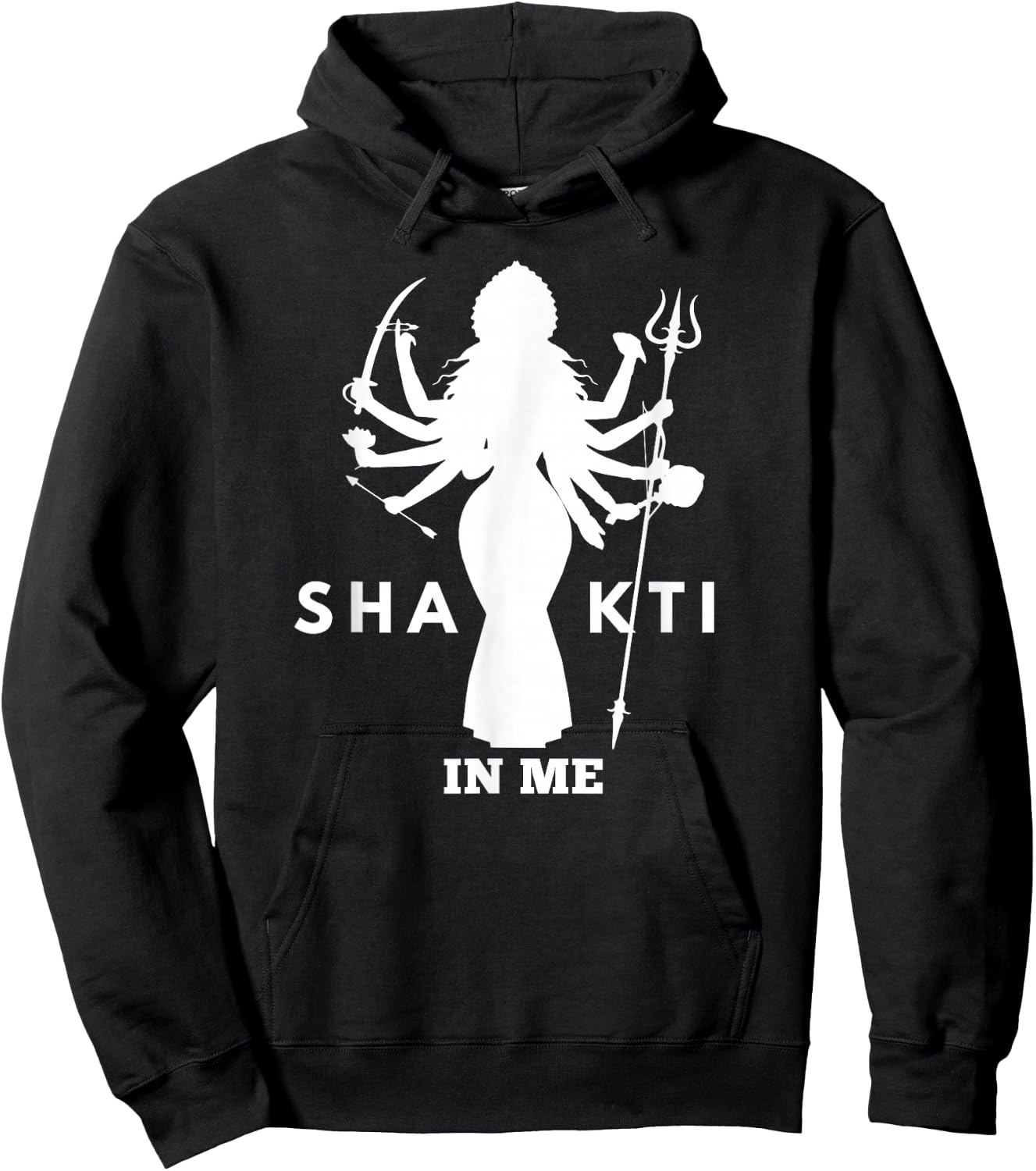 Jai Maa Kaali Design, Maa Durga Art, Hindu Goddess Kali Hoodie - Hoodie | Black