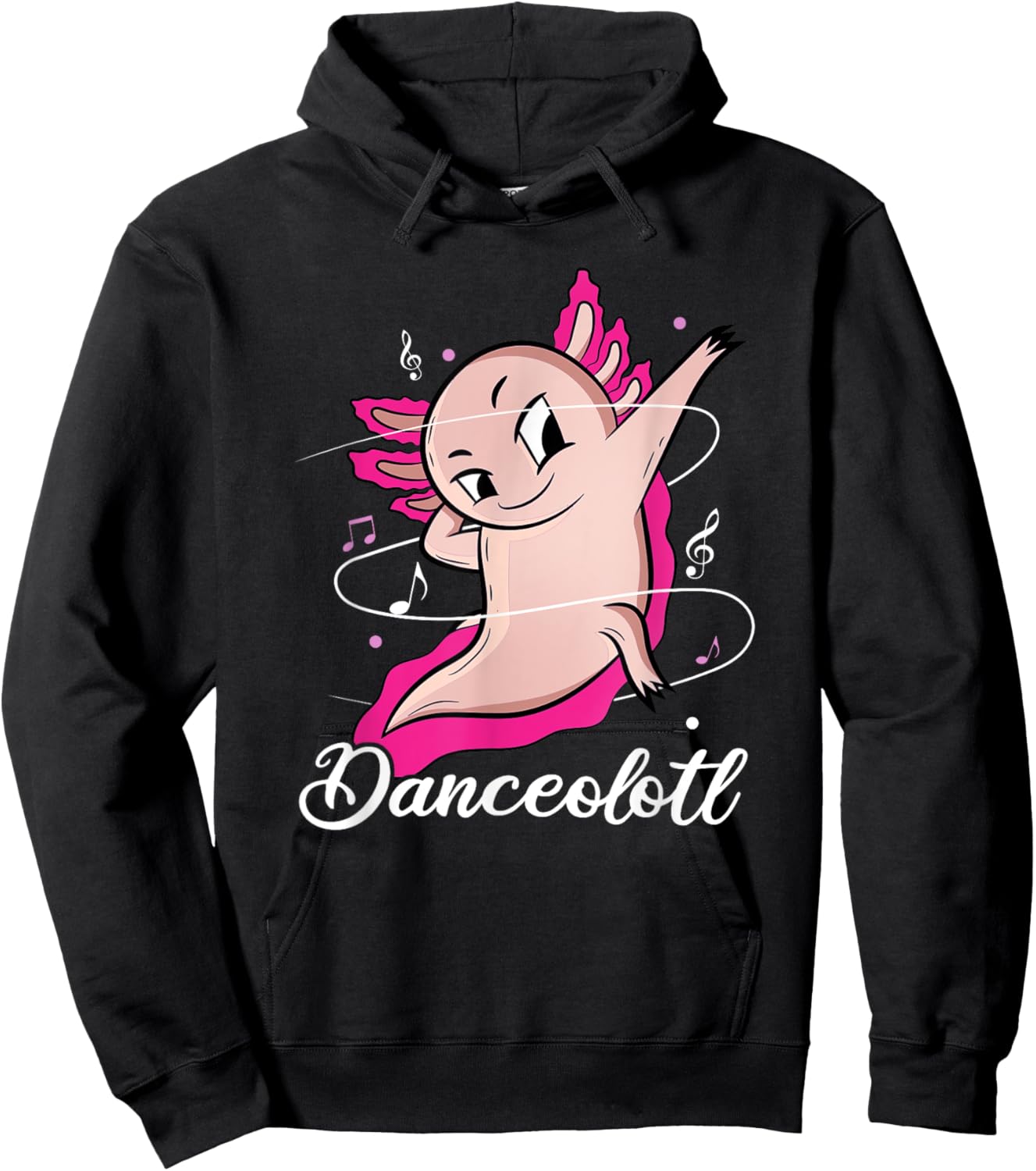 Axolotl Dancing Danceolotl Funny Amphibian Dancer Women Hoodie - Hoodie | Black