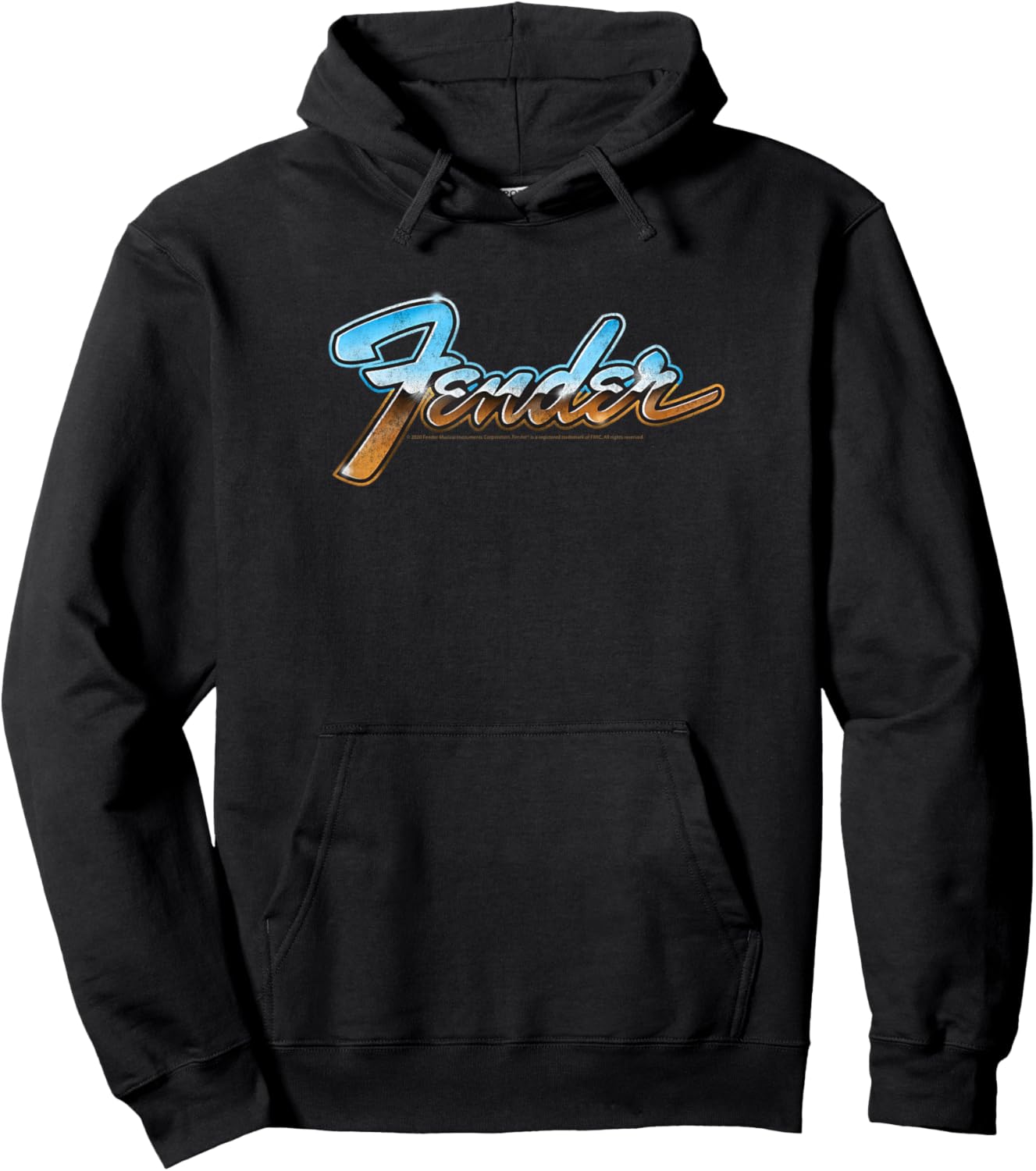 Fender Chrome Logo Hoodie - Hoodie | Black