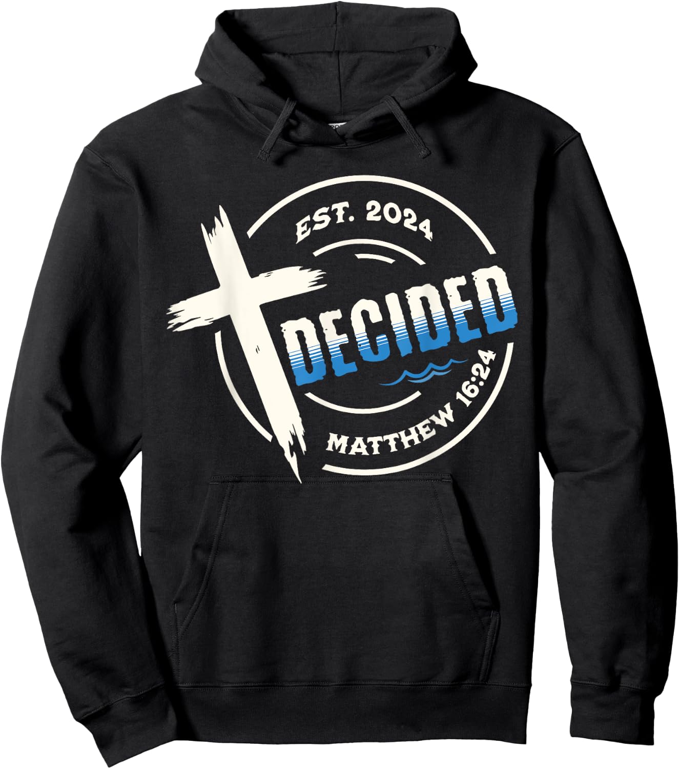 Baptism Shirts for Christians 2024 Christian Baptism Keepsake -Adults, Kids Black Small Short Sleeve Hoodie - Hoodie | Black