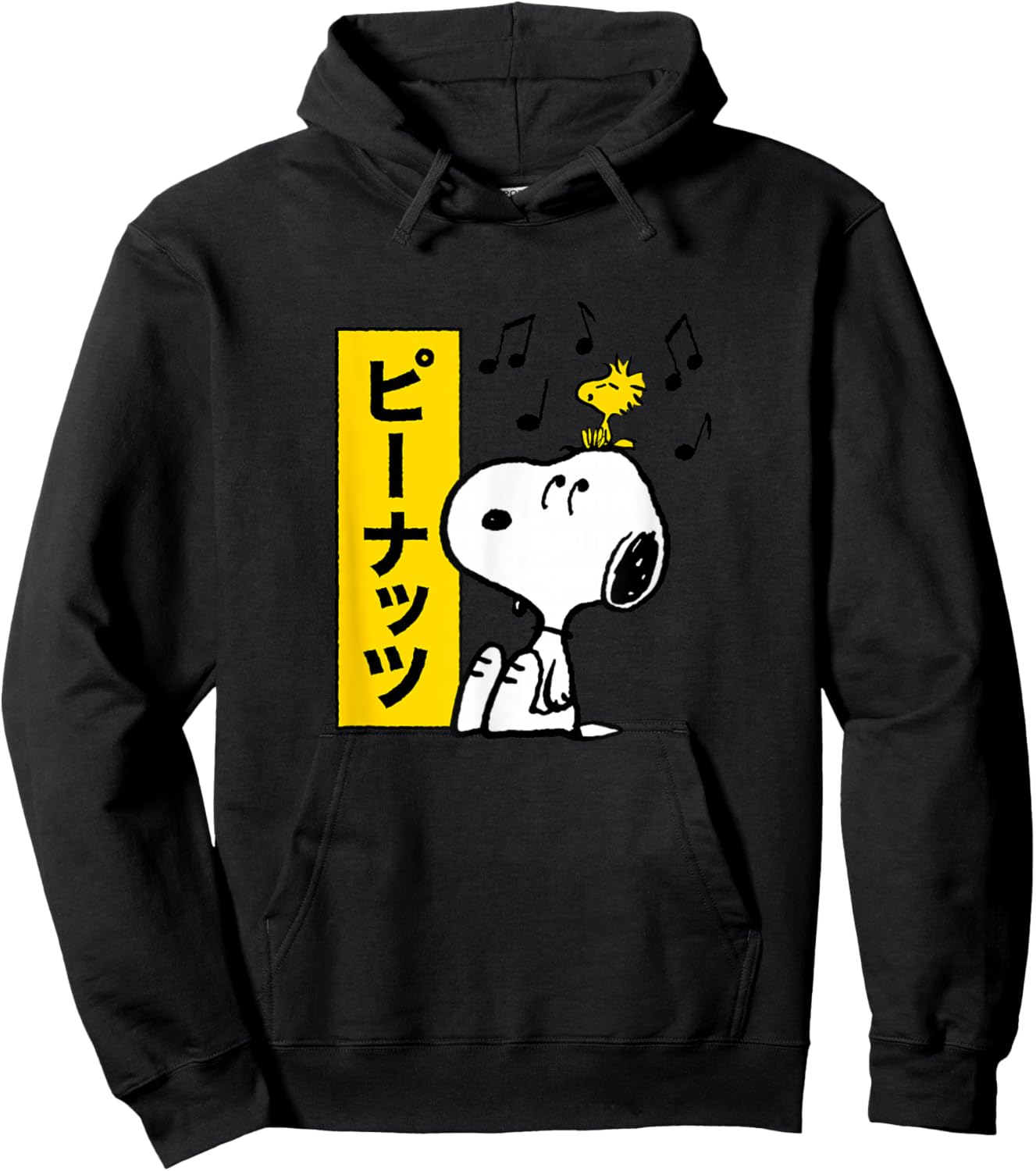 Peanuts - Snoopy and Woodstock Hoodie - Hoodie | Black