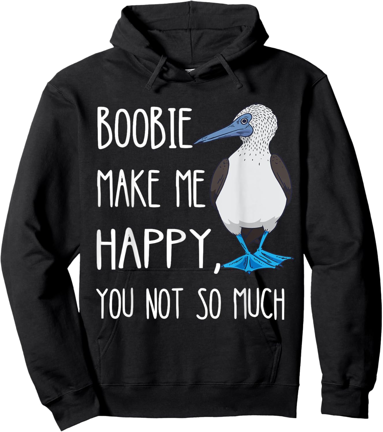 Blue Footed Boobies Funny Sea Bird Lover Bluefoot Bird Hoodie - Hoodie | Black