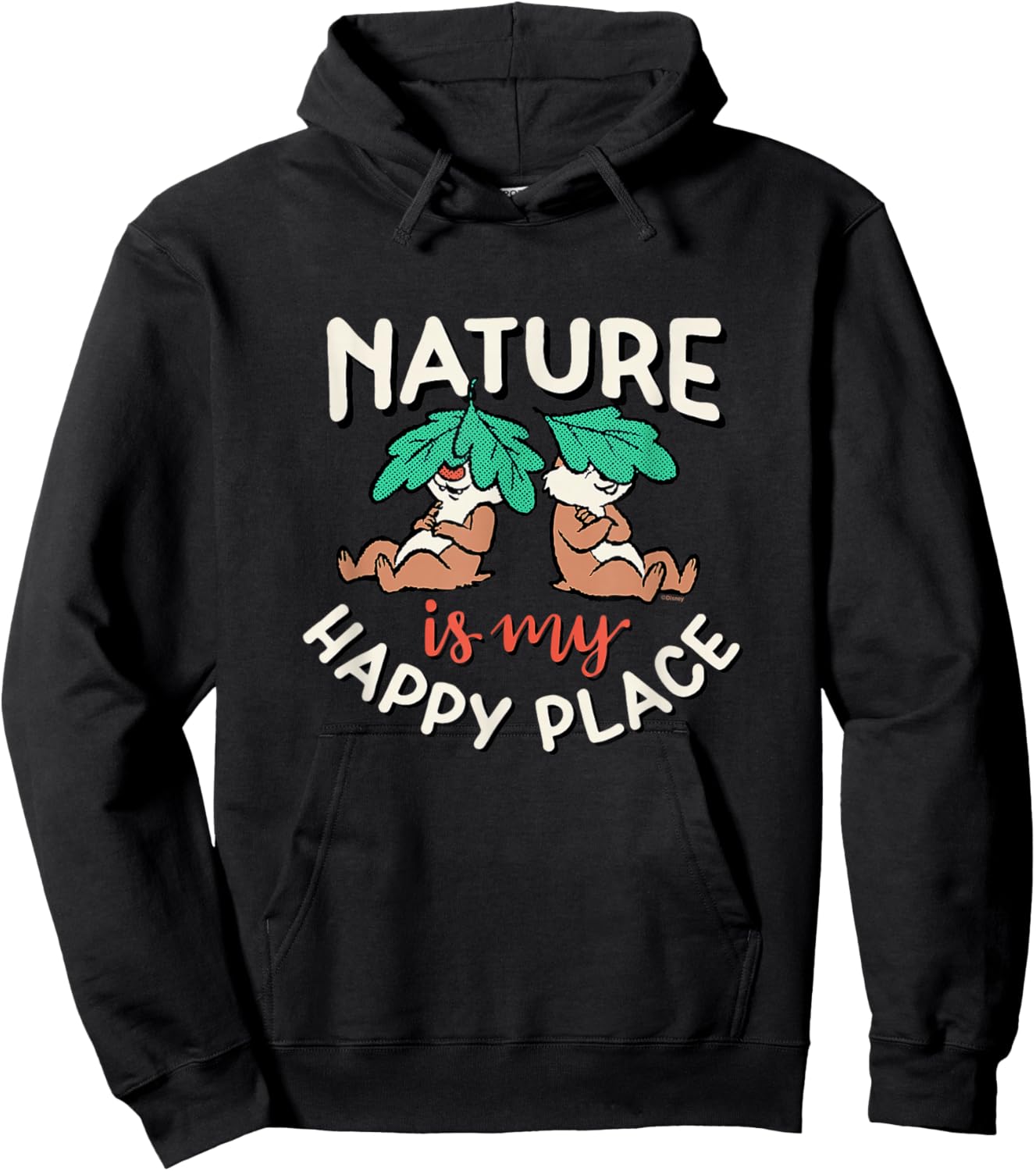 Chip 'N Dale Rescue Rangers - Nature Happy Place Hoodie - Hoodie | Black
