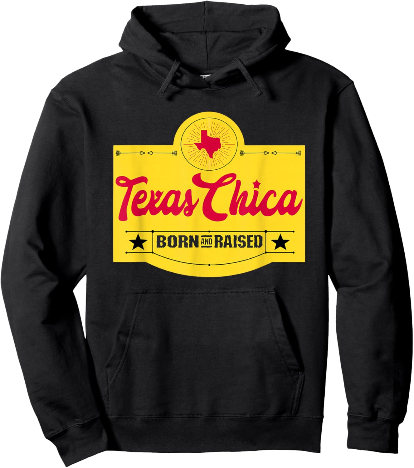 Texas Chica Texas Born & Lifting Kitchen - Women's Parody Hoodie - Hoodie | Black