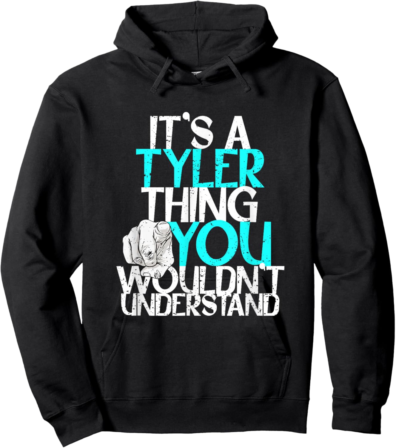 Custom Tyler Gifts & Accessories It's A Tyler Thing You Wouldn't Understand Hoodie - Hoodie | Black