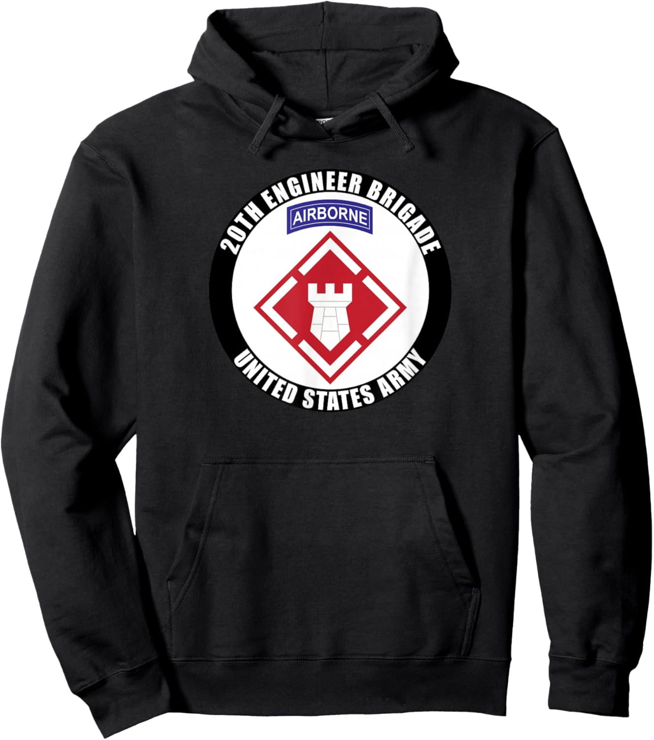 20th Engineer Brigade United States Army Veteran Military Hoodie - Hoodie | Black