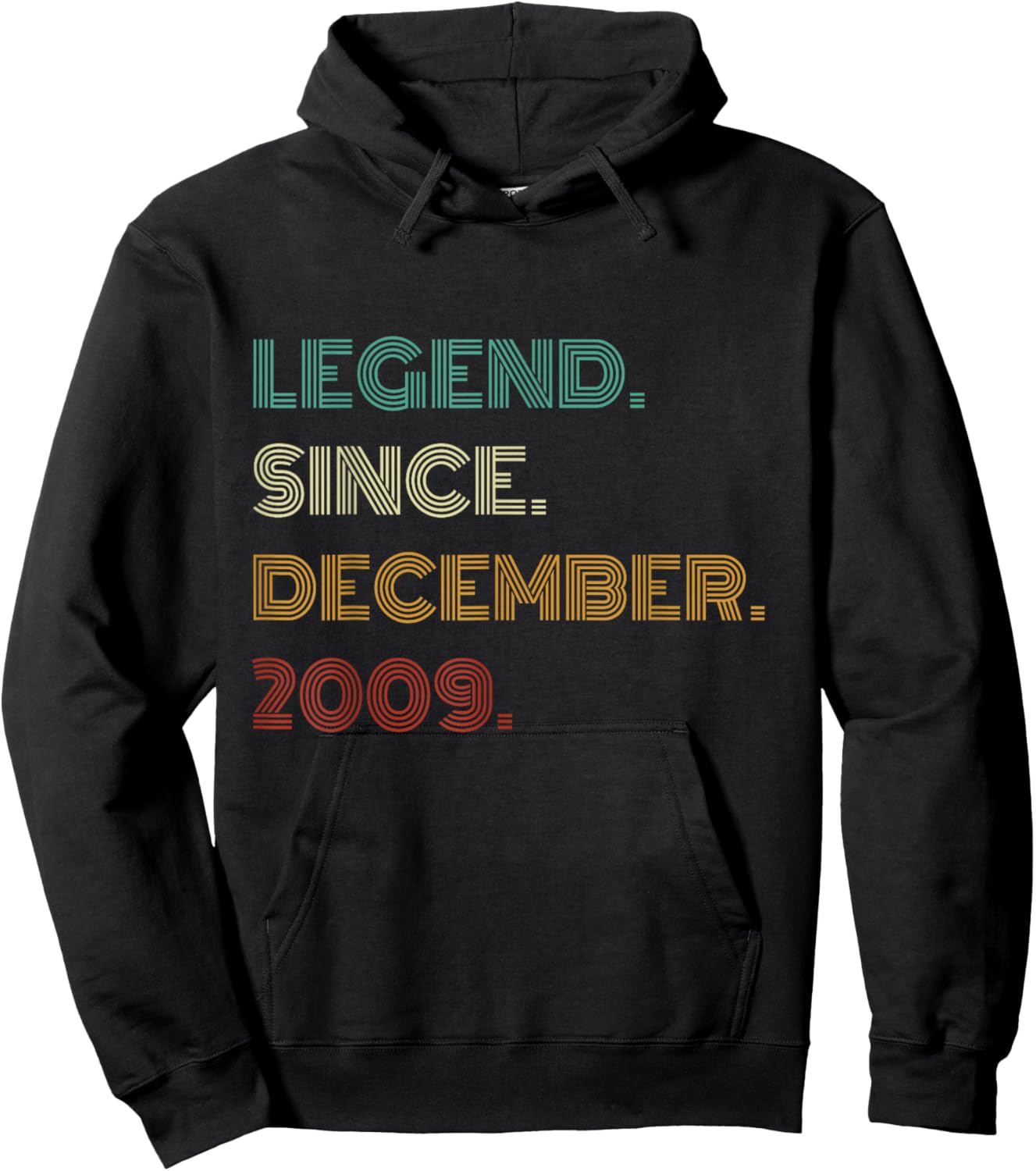 16 Years Old Legend Since December 2009 16th Birthday Hoodie - Hoodie | Black
