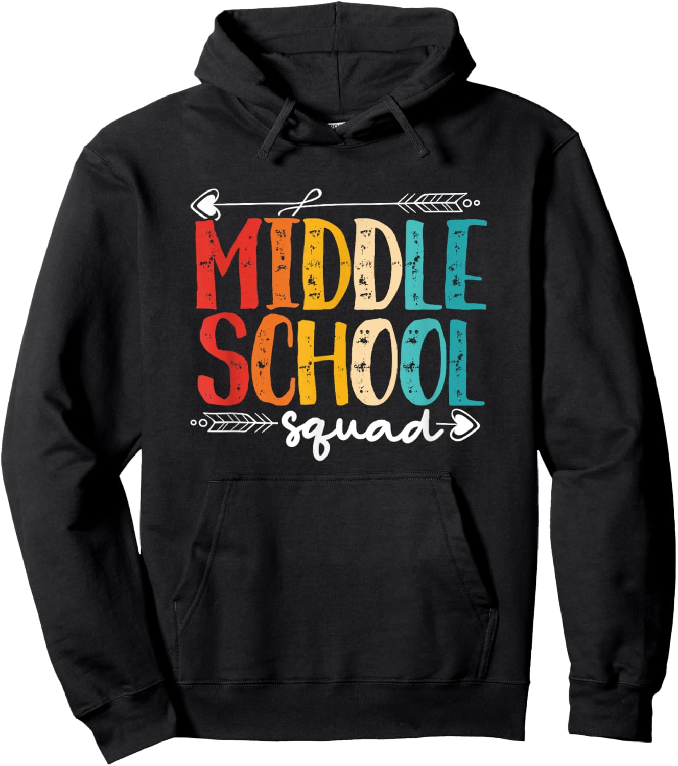 Middle School Squad | Middle School Student Hoodie - Hoodie | Black