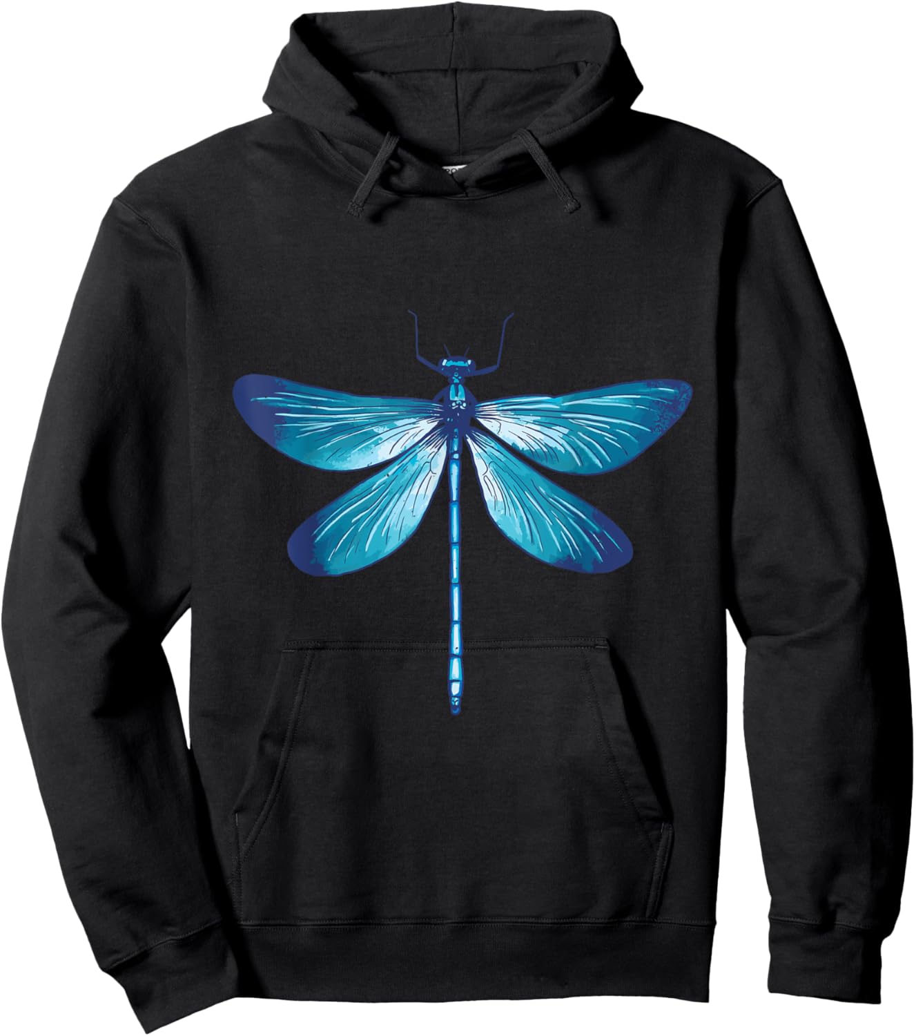 Dragonfly in blue Animal Lover Insects Wildlife Animals Hoodie - Hoodie | Black