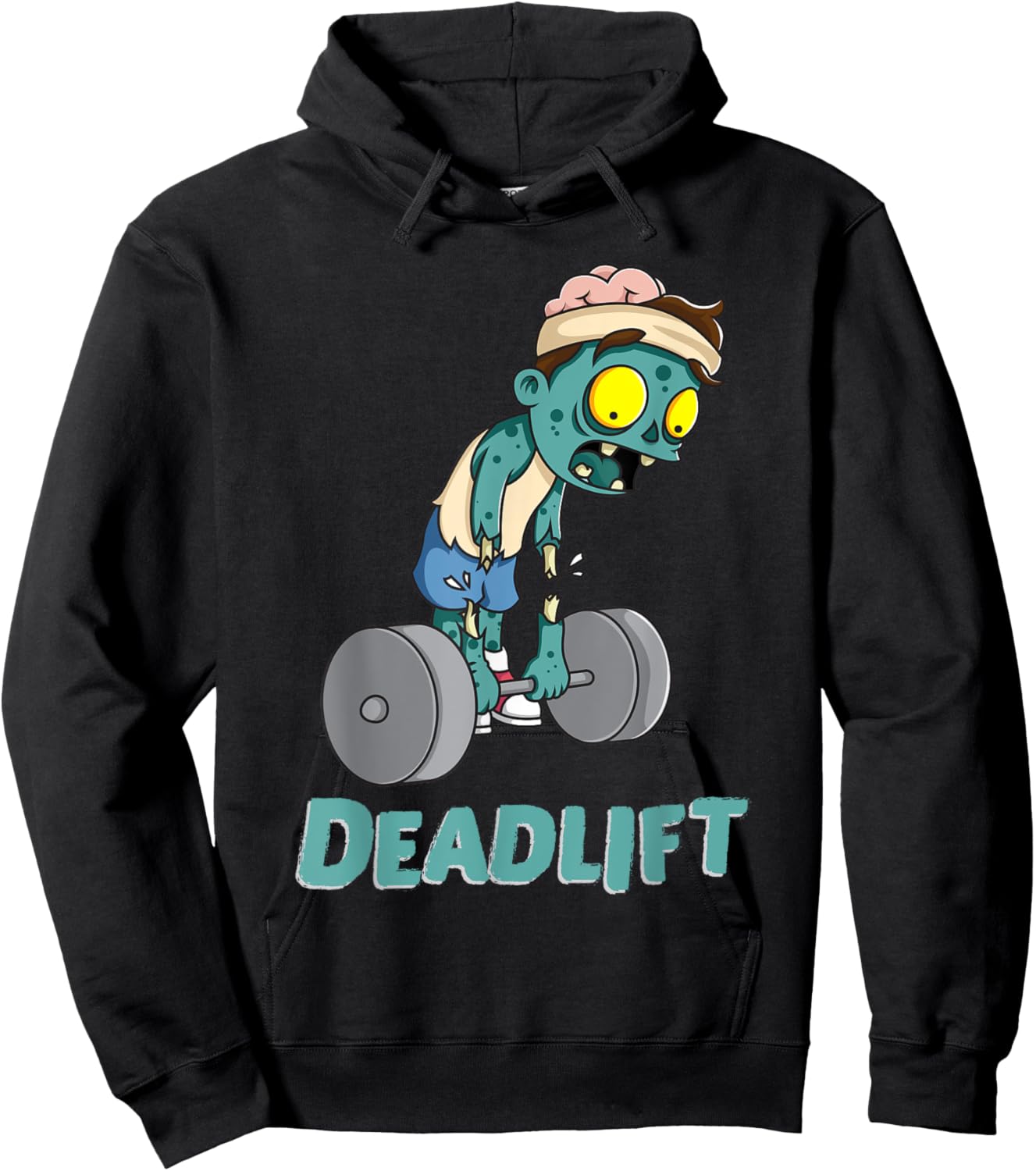Zombie Workout Shirt Deadlift Gym Fitness Gift Women Hoodie - Hoodie | Black