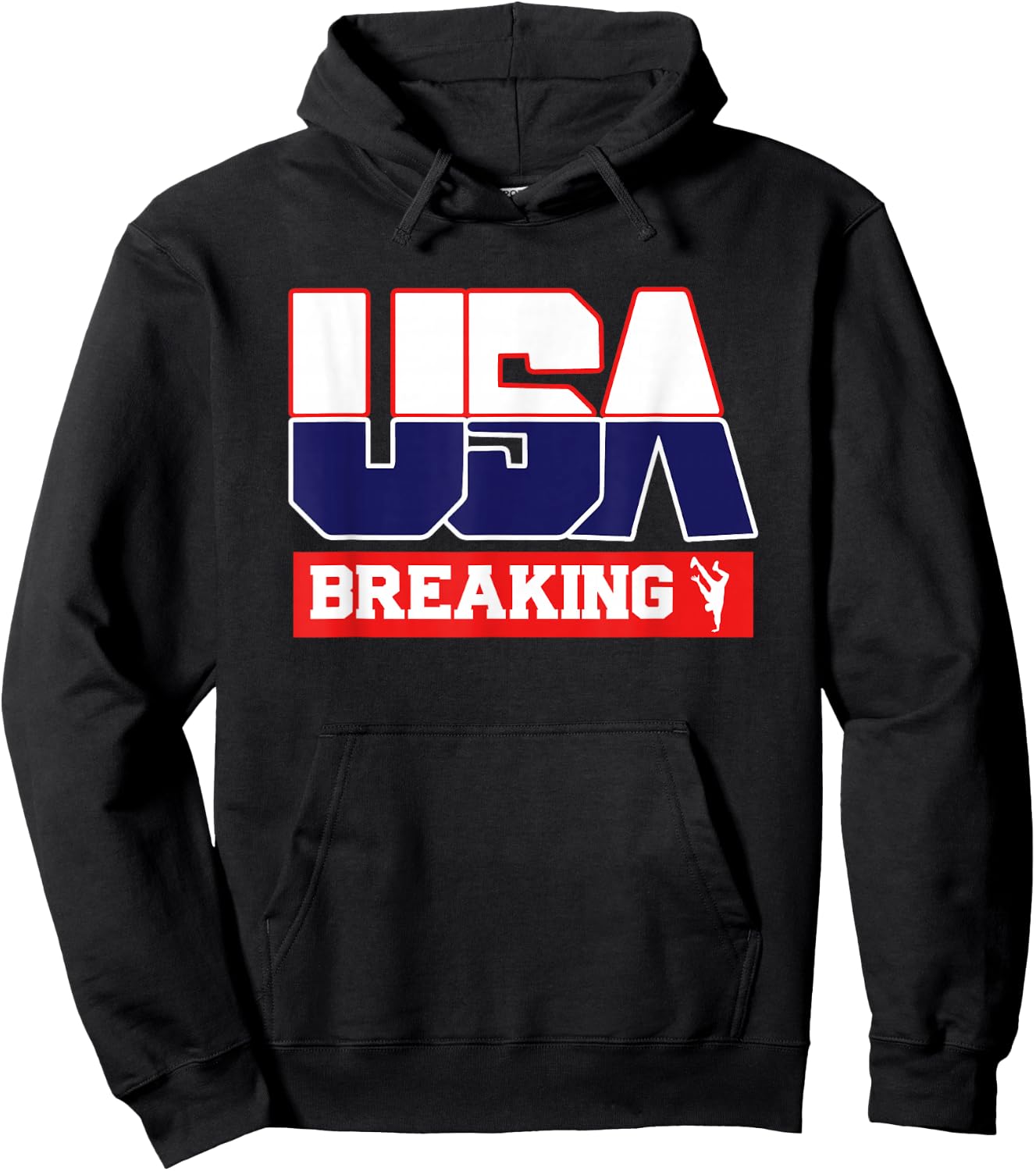 USA Team Break Dancing - men & women American sports Hoodie - Hoodie | Black