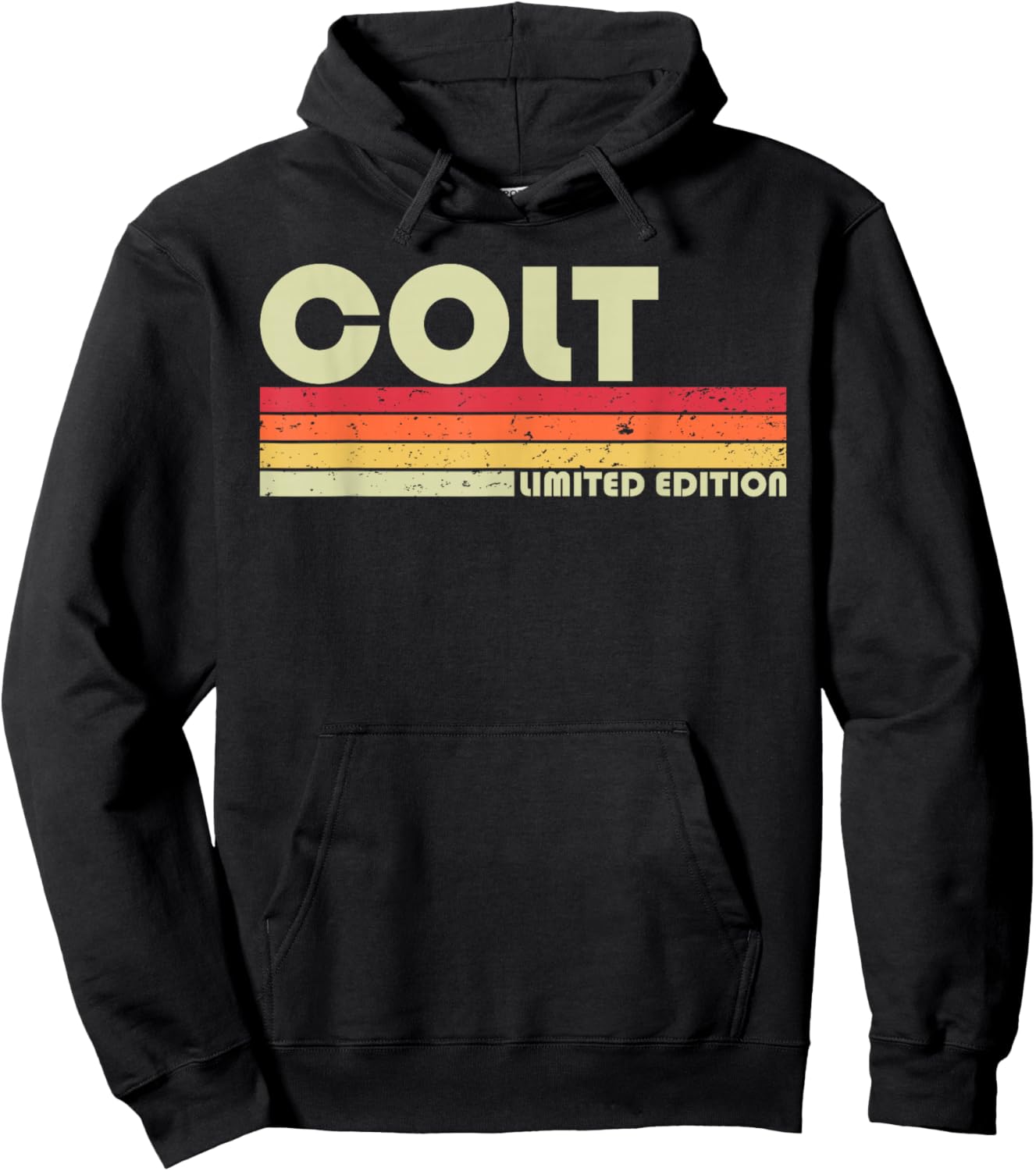 COLT Gift Name Personalized Funny Retro Vintage Birthday Hoodie - Hoodie | Black